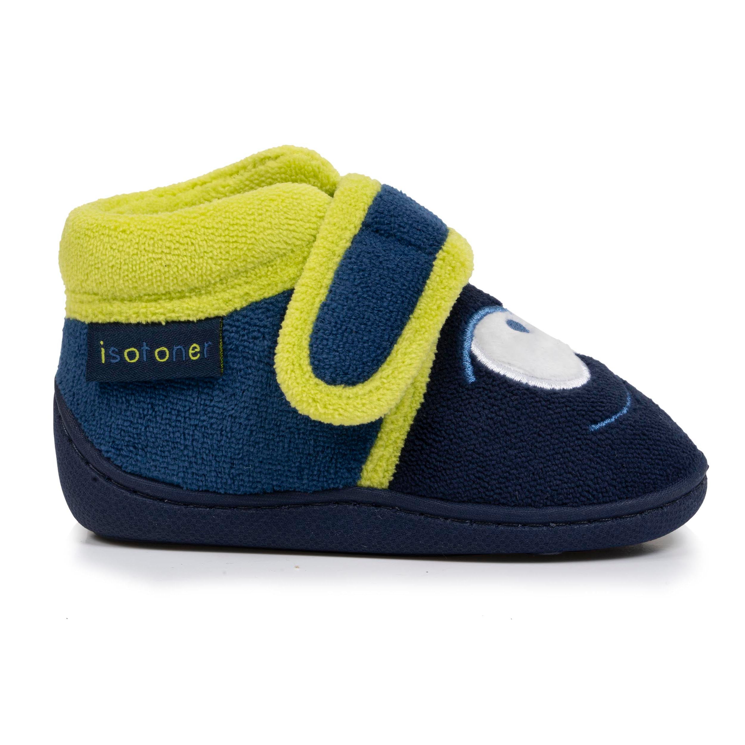 isotoner-chaussons-bottillons-scratch-b-b-marine-monstre-antid-rapants image 8