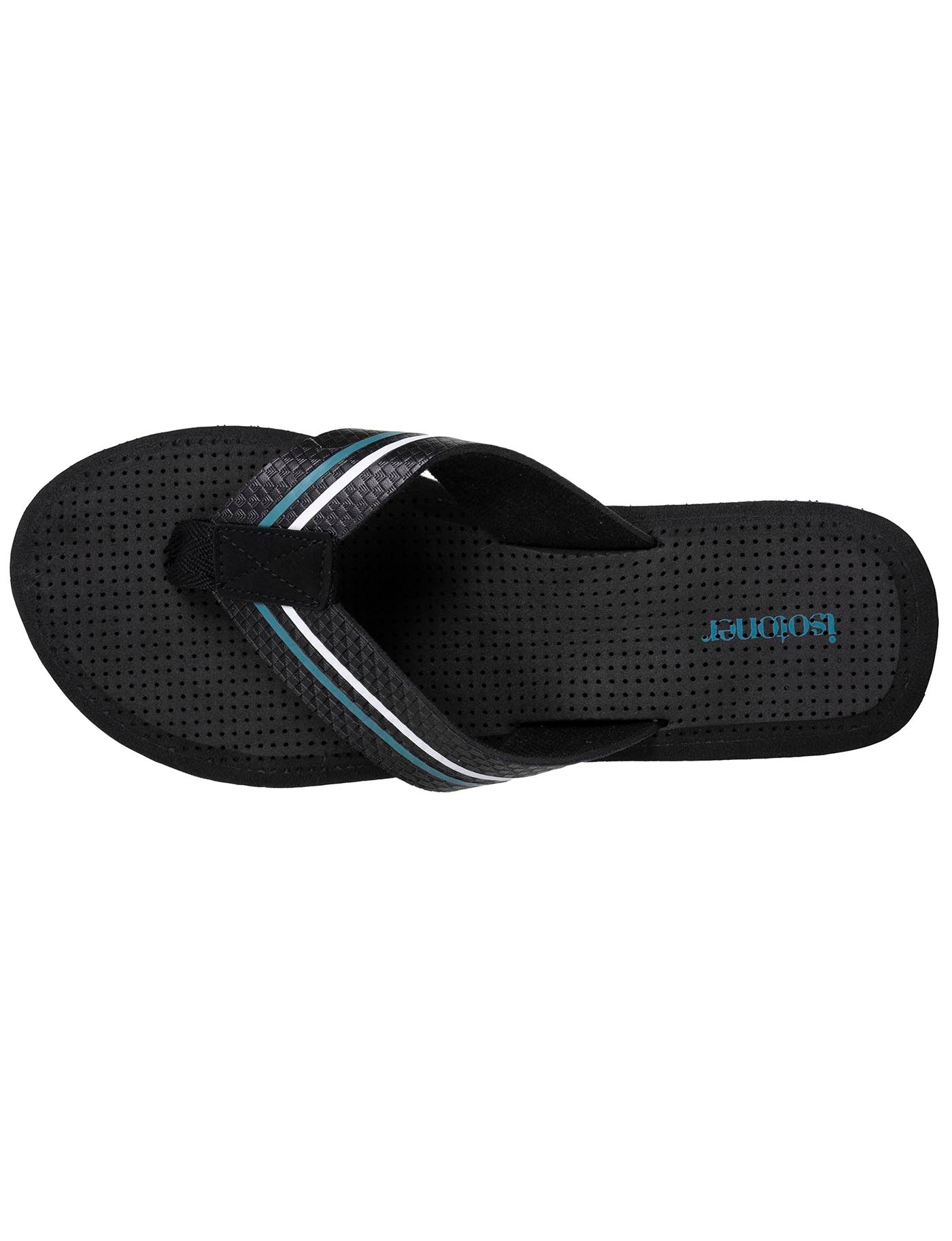 isotoner-tongs-homme-sport-noir-bleu-semelle-ultra-moelleuse image 7