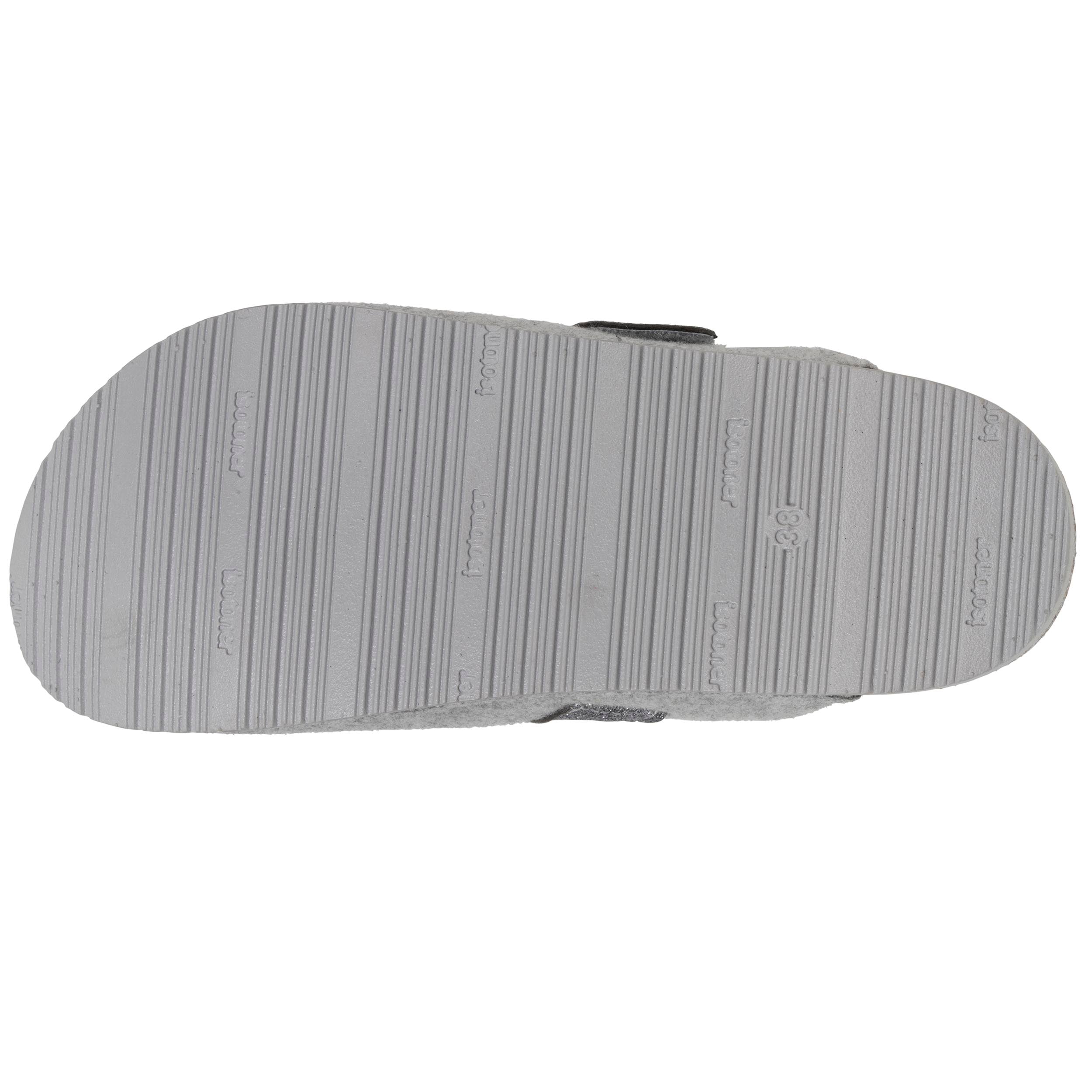 isotoner-chaussons-sabots-femme-gris-chin-paillettes image 5