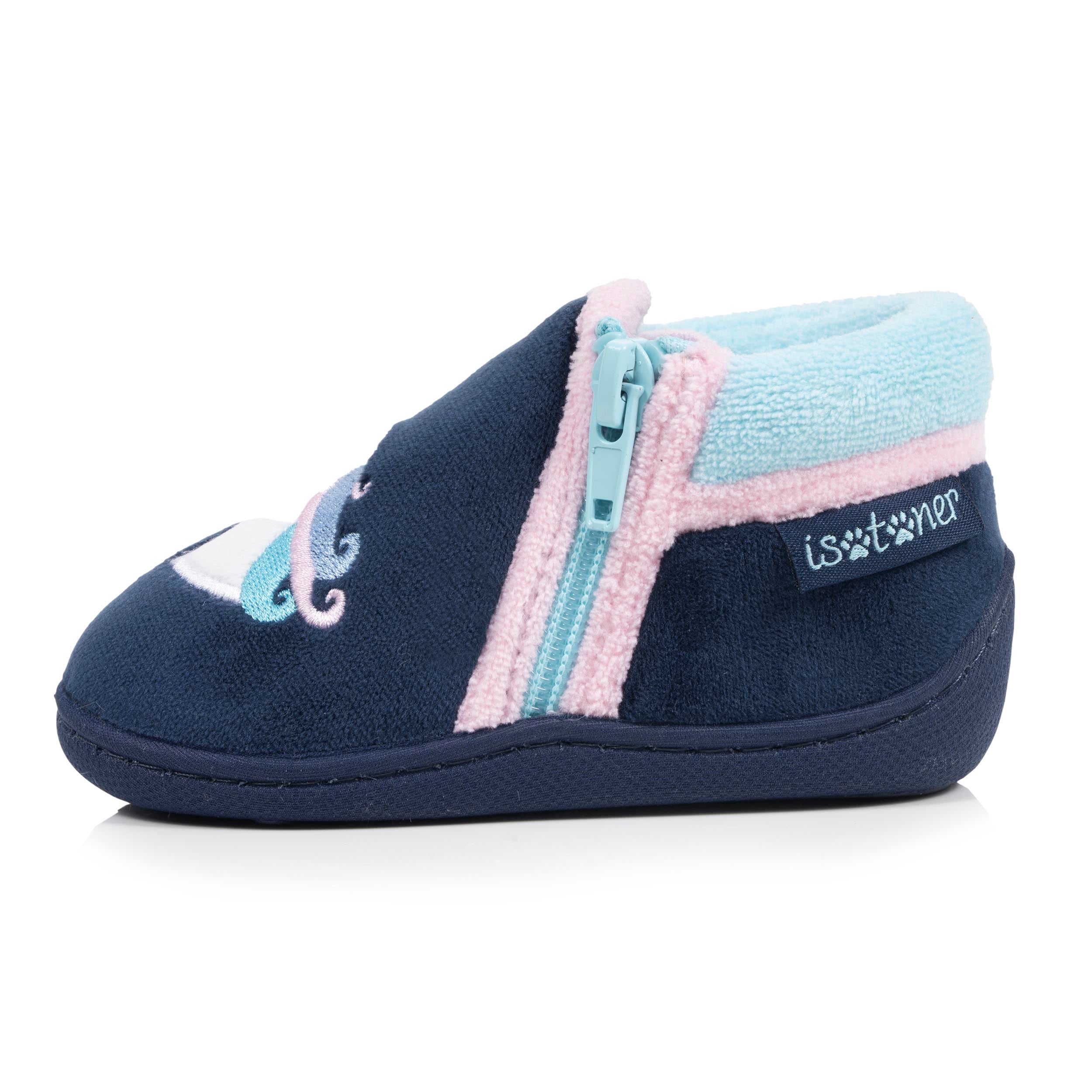 isotoner-chaussons-bottillons-zip-b-b-marine image 3