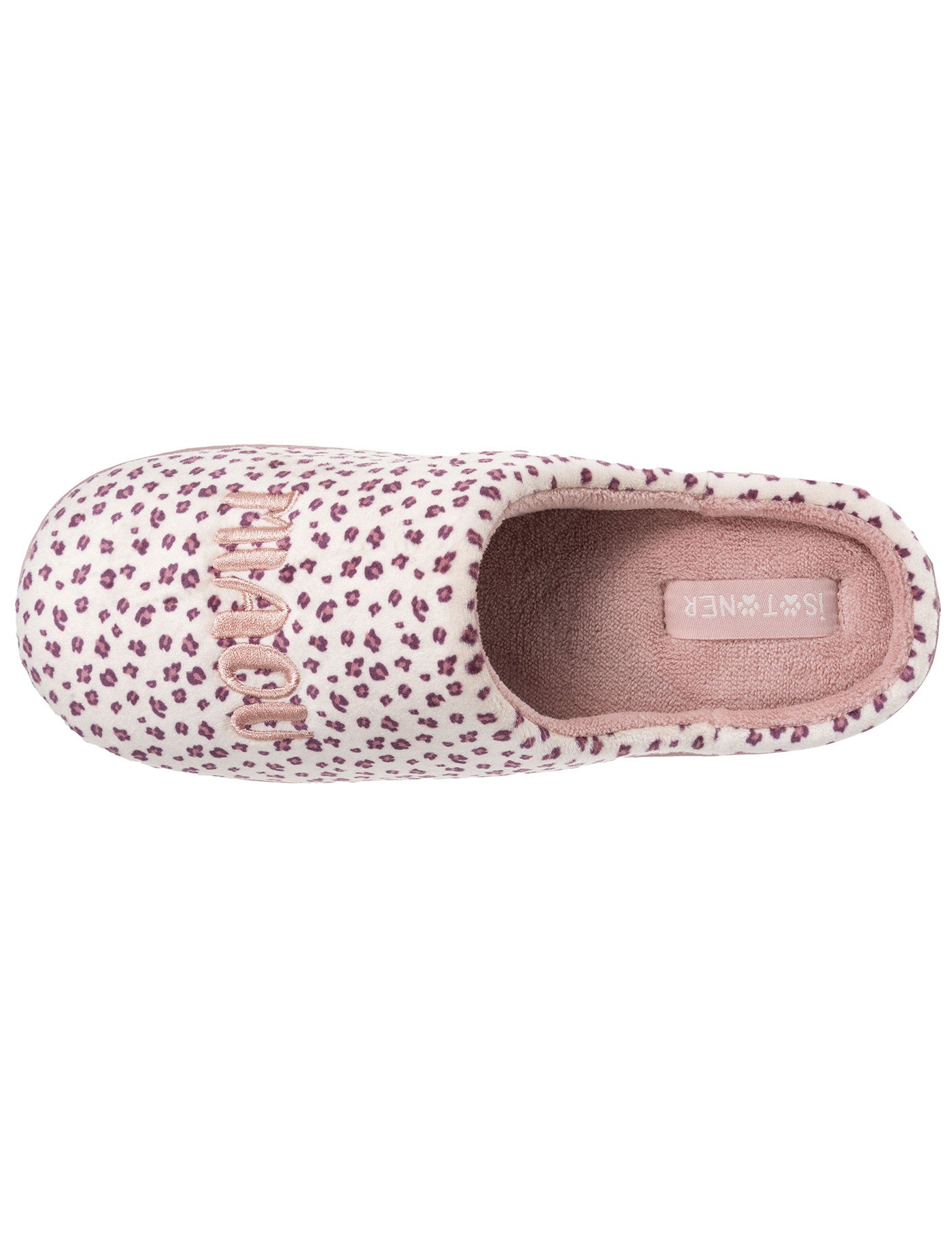 isotoner-chaussons-mules-junior-rose-l-opard-fille image 7