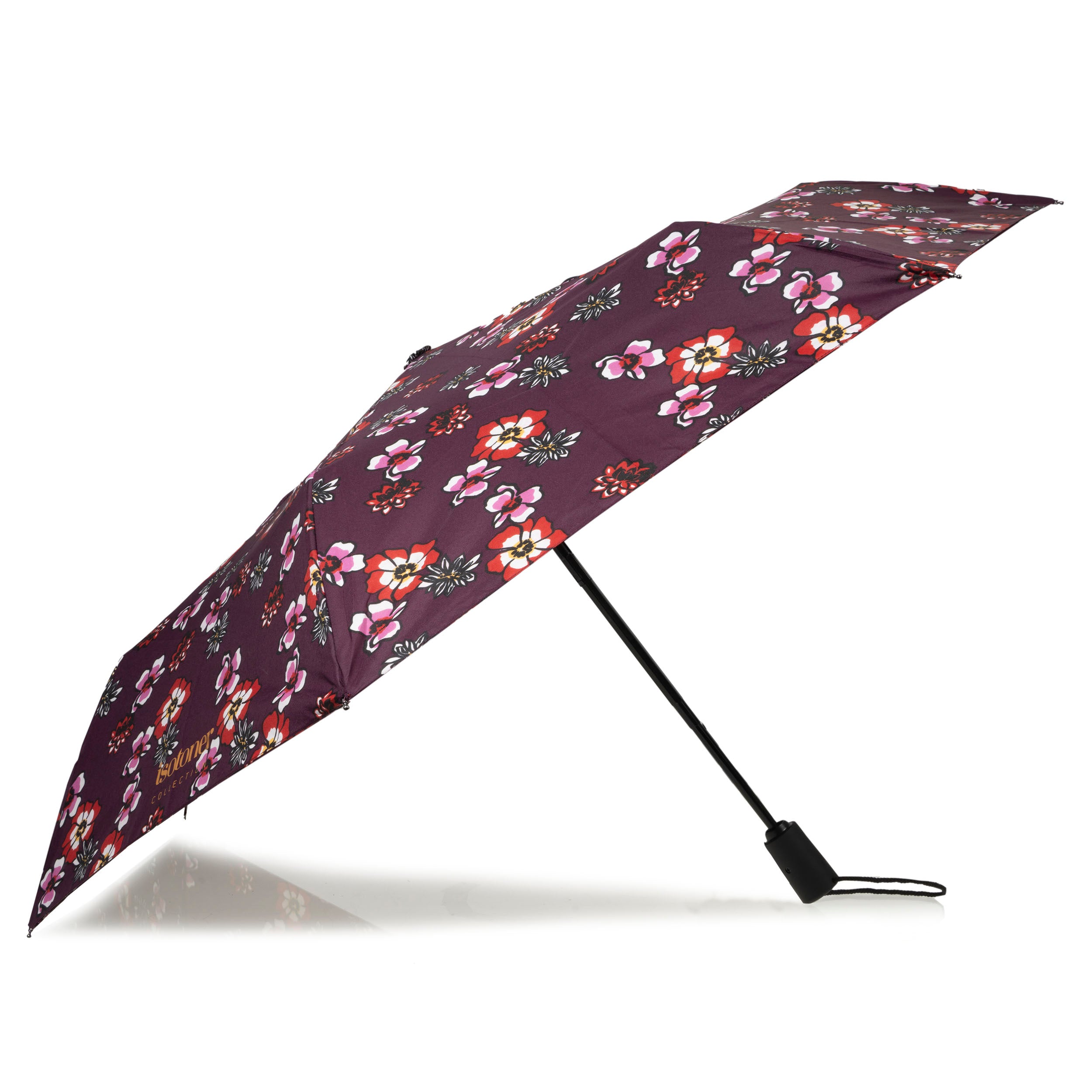 isotoner-parapluie-auto-fleurs-pens-es-7-baleines image 2