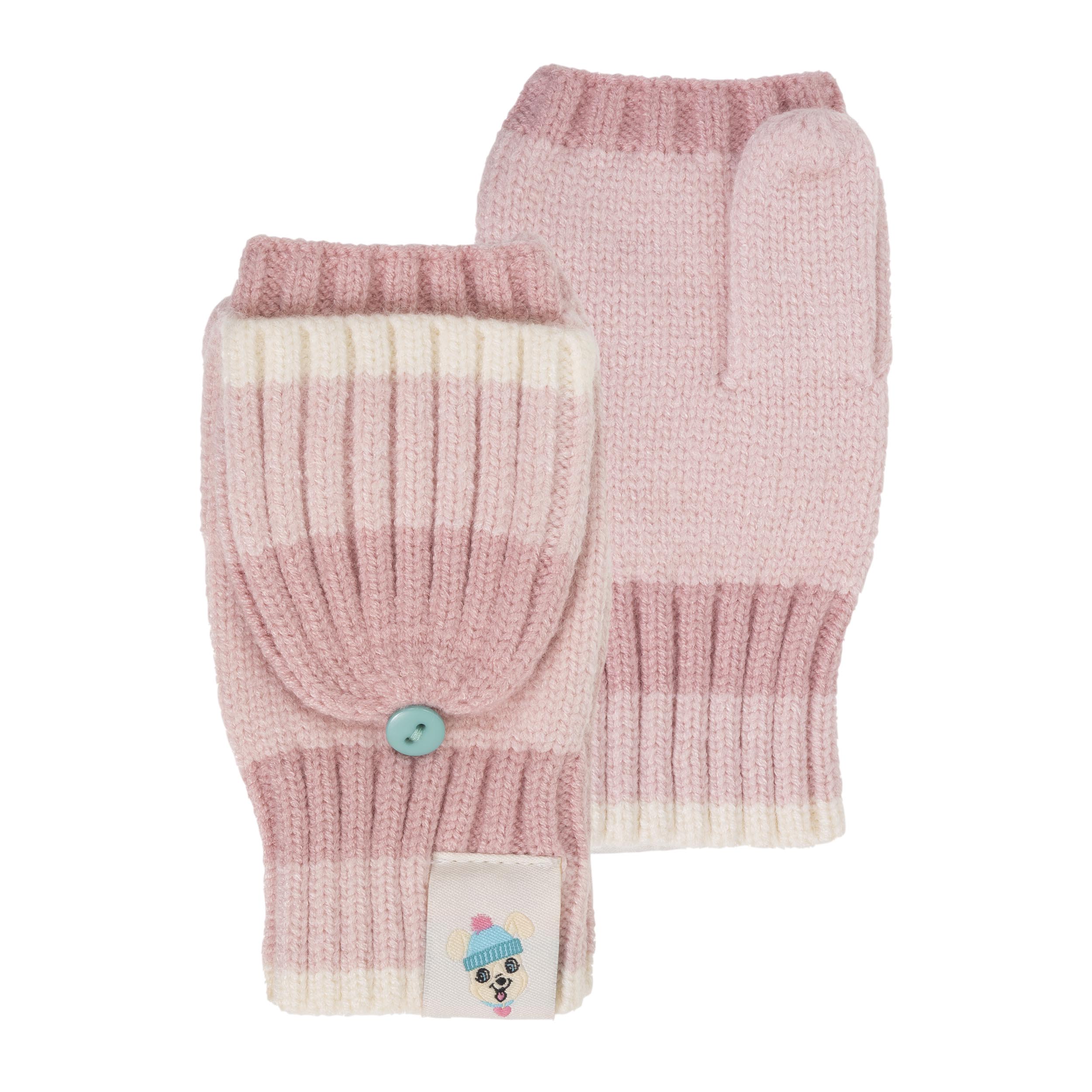 isotoner-mitaines-enfant-moufles-6-8-ans-rose-ultra-douce image 1