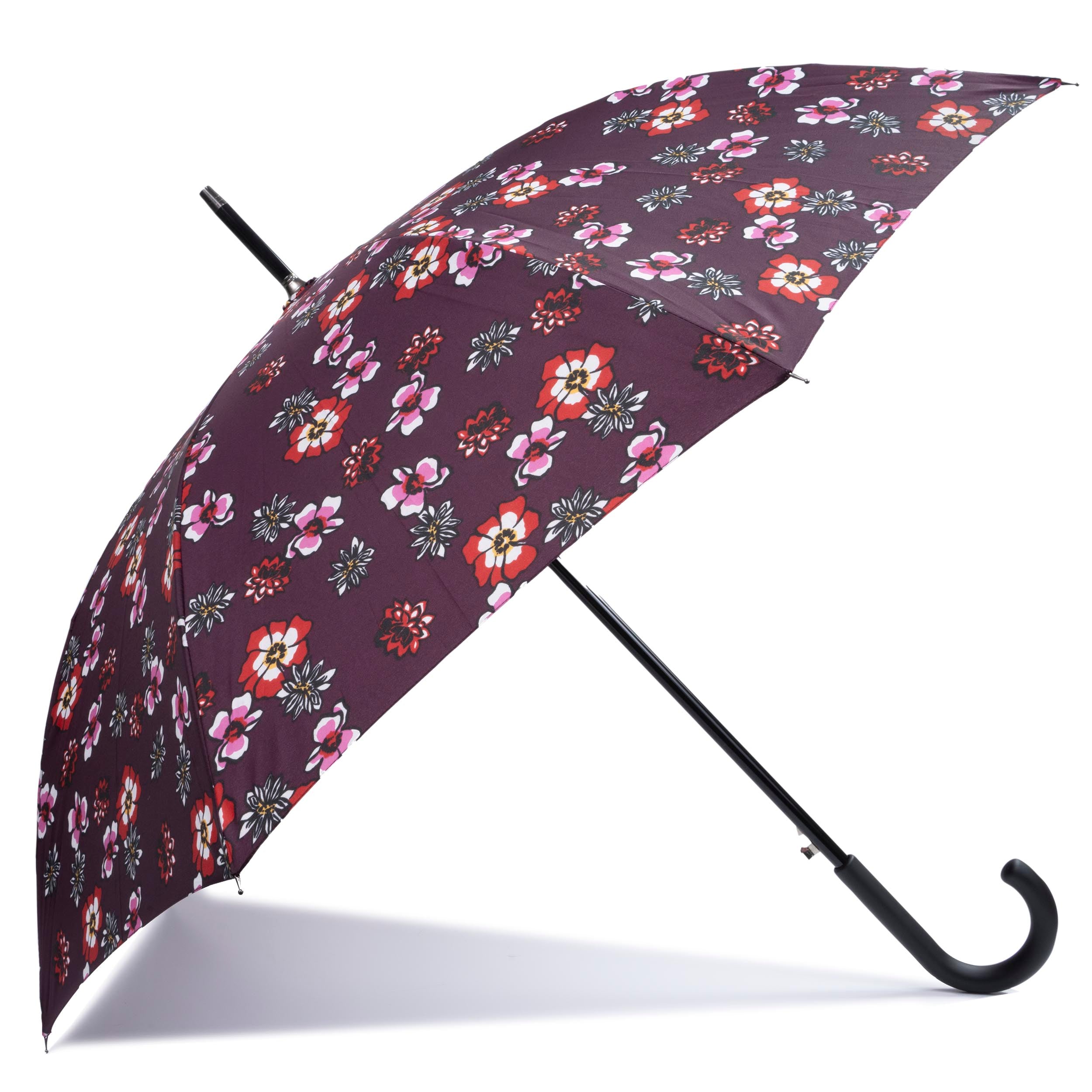 isotoner-parapluie-canne-auto-fleurs-pens-es image 1