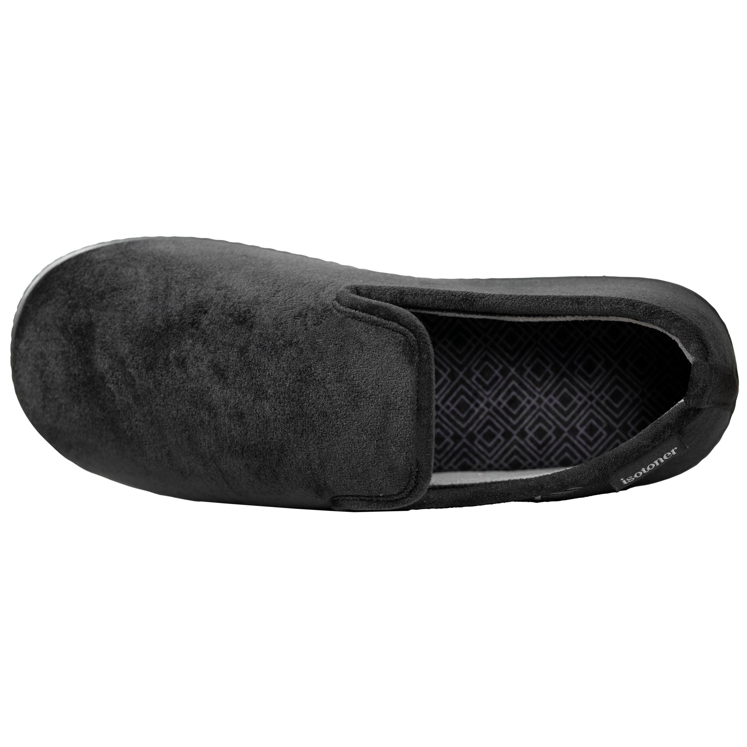 isotoner-chaussons-charentaises-homme-noir-diamant image 2