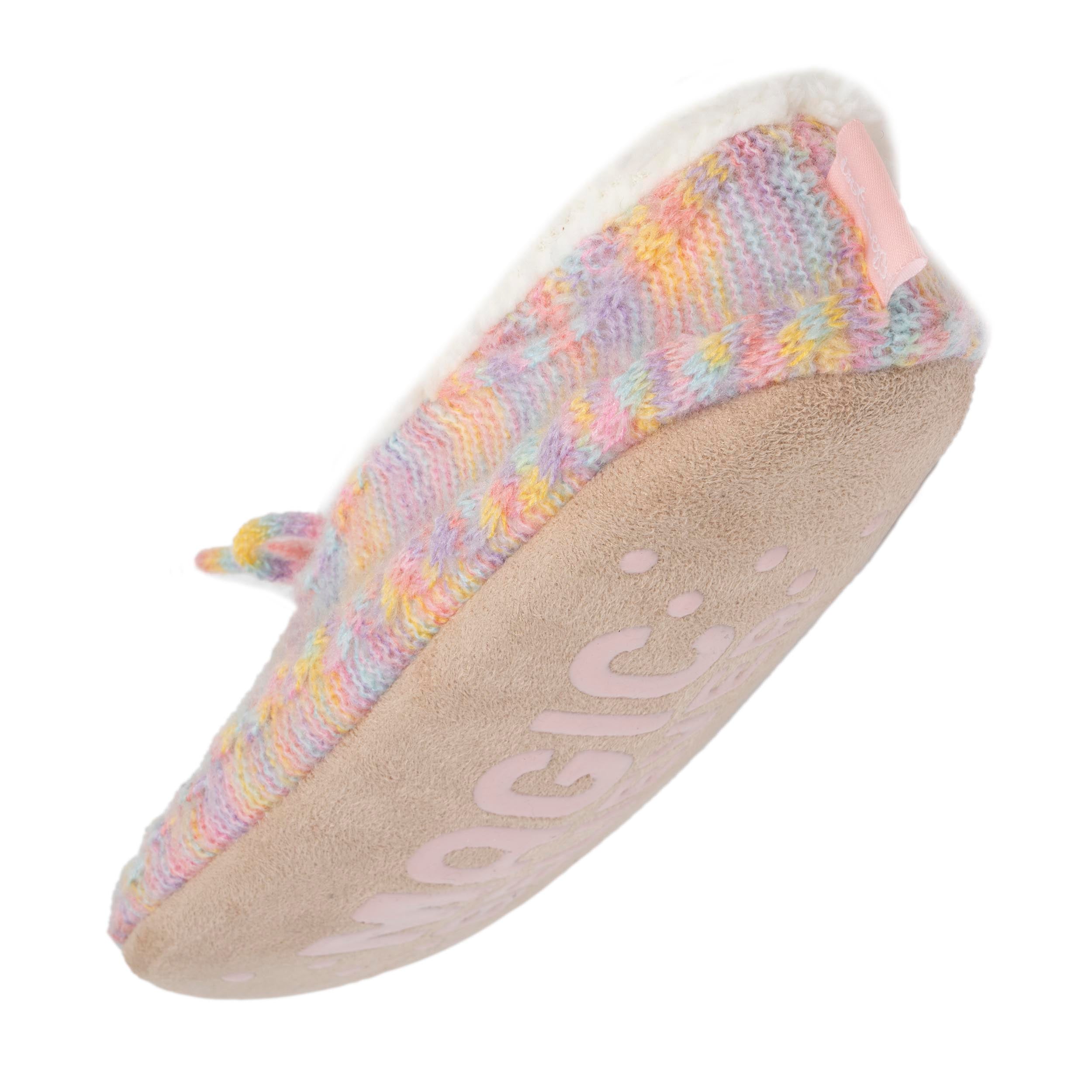 isotoner-chaussettes-chaussons-fourr-es-femme-multicolor-n-ud image 5
