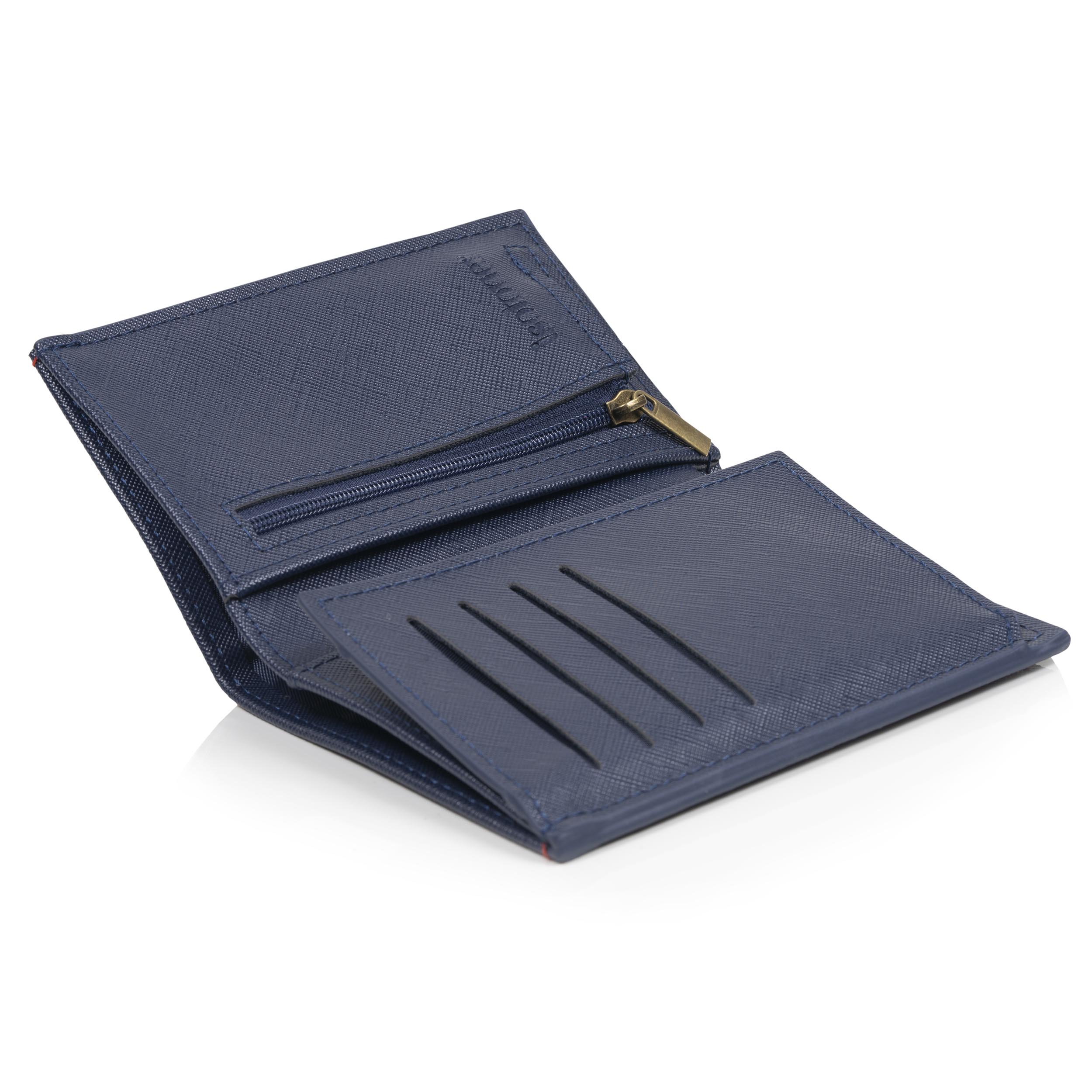 isotoner-portefeuille-3-volets-homme-marine-anti-rfid image 2
