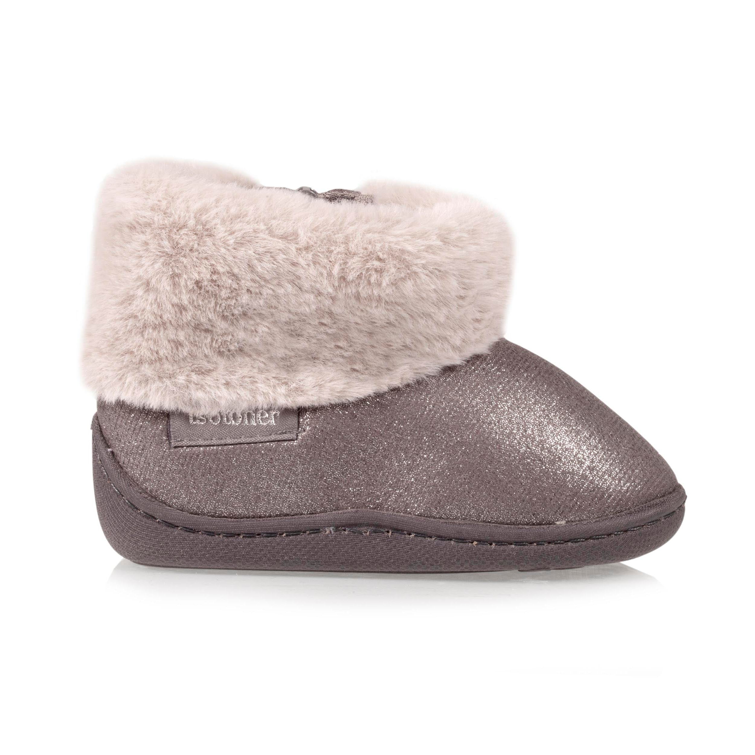 isotoner-chaussons-bottillons-zip-b-b-gris-iris image 8