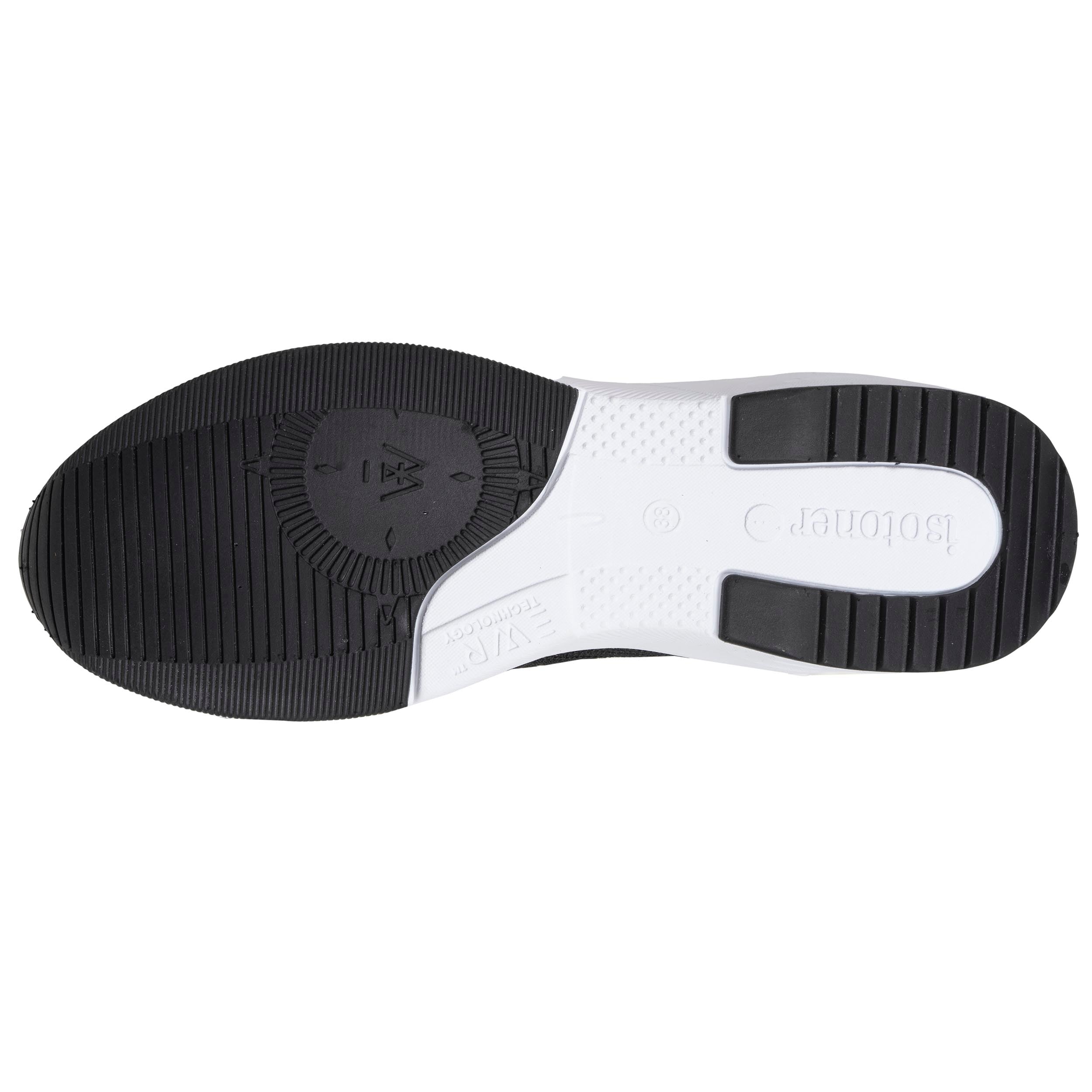 isotoner-baskets-femme-slip-on-sport-noir-lurex image 4