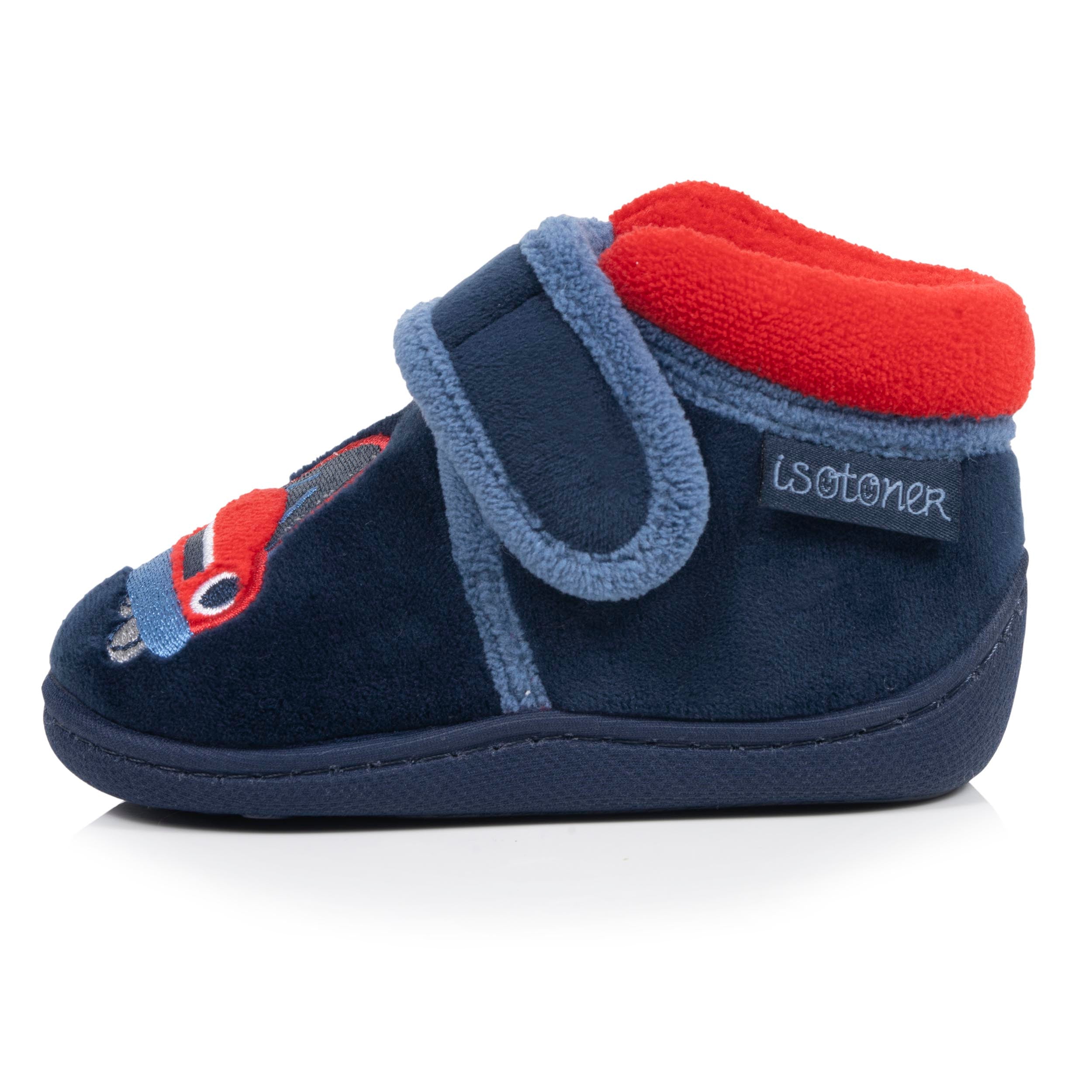 isotoner-chaussons-bottillons-scratch-b-b-marine image 3
