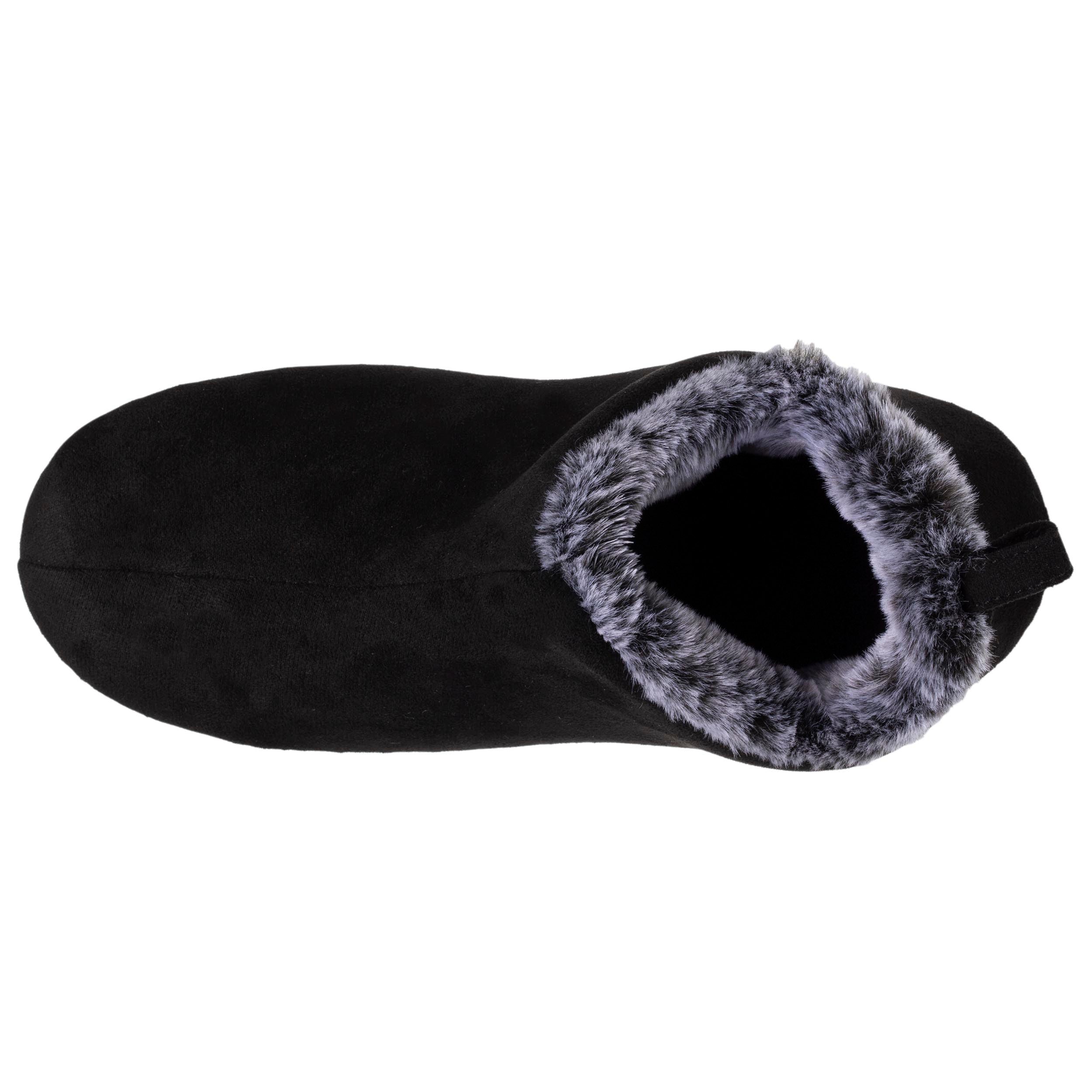 isotoner-chaussons-bottillons-bas-femme-noir image 2