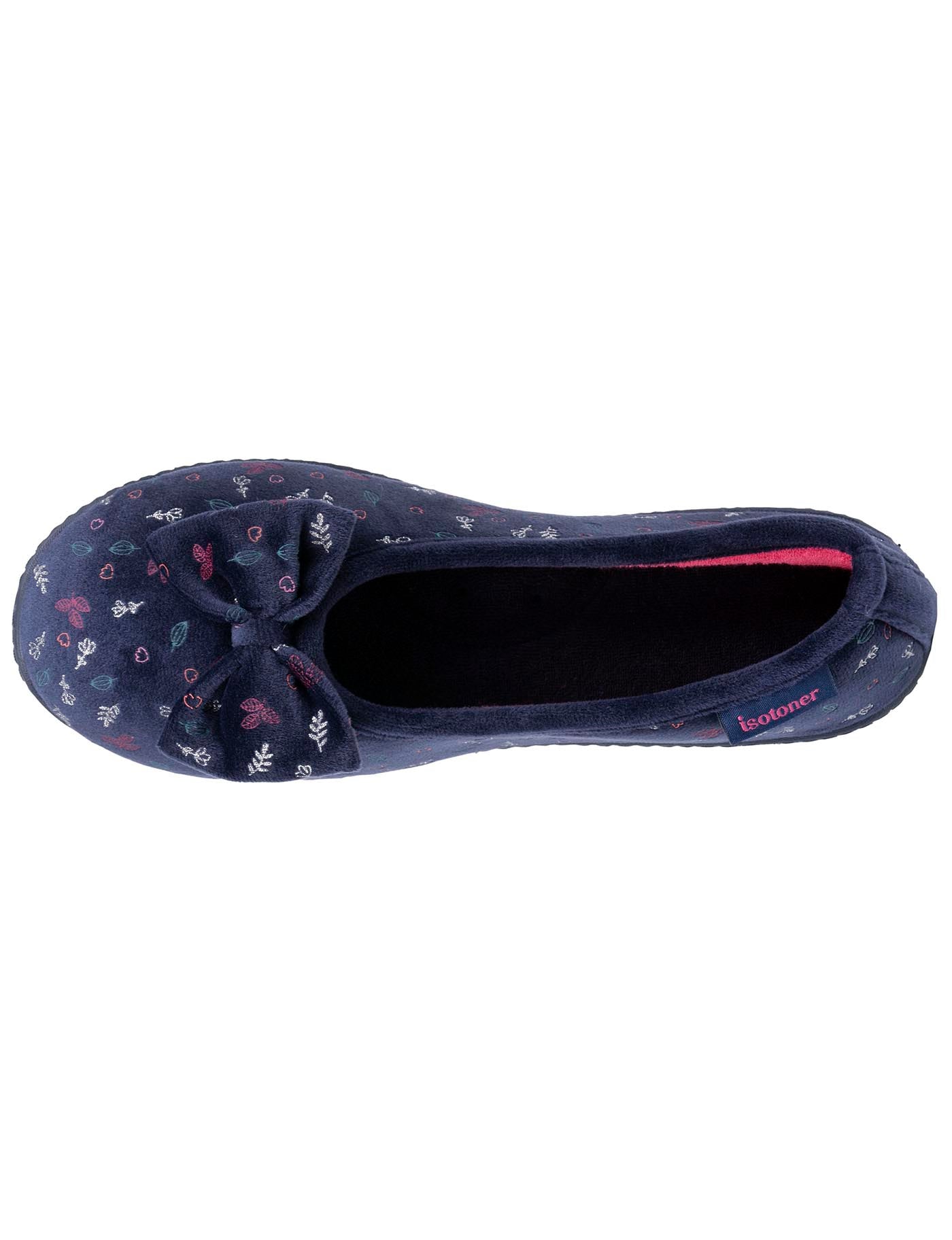 isotoner-chaussons-ballerines-femme-marine-m-moire-de-forme-2 image 7