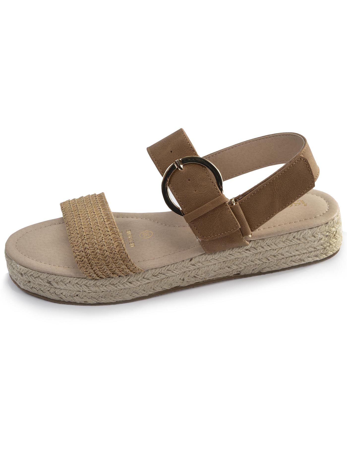 isotoner-sandales-femme-corde-tress-e-camel-m-moire-de-forme image 6
