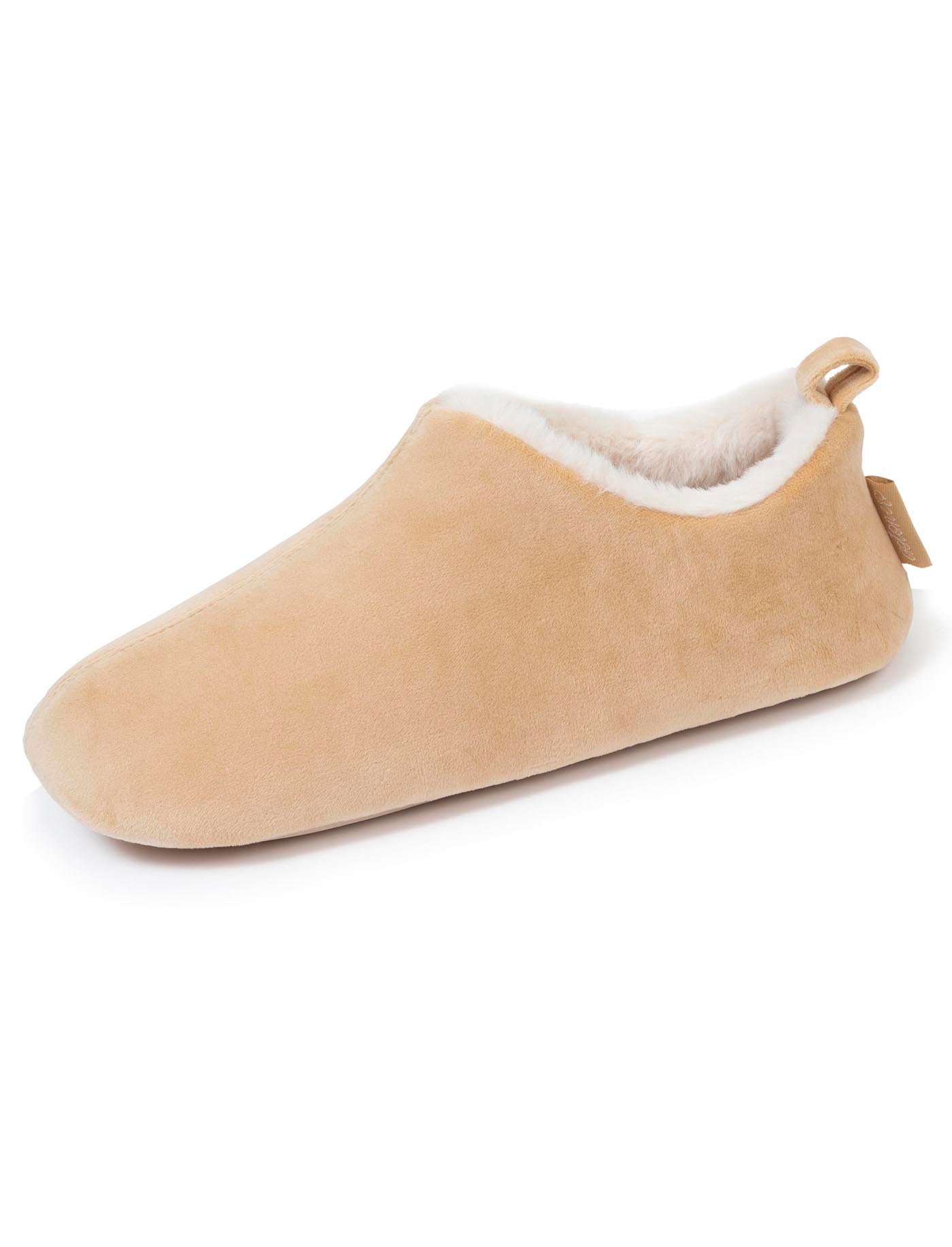 isotoner-chaussons-bottillons-femme-microvelours-beige image 6