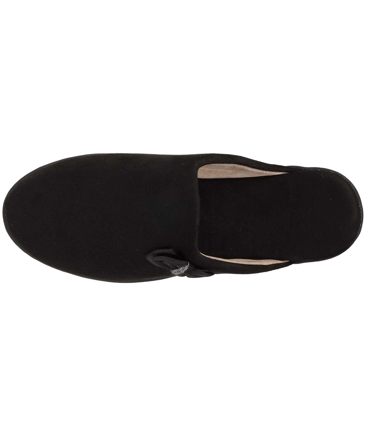 isotoner-chaussons-mules-femme-talon-4-5-cm-n-ud-noir image 7