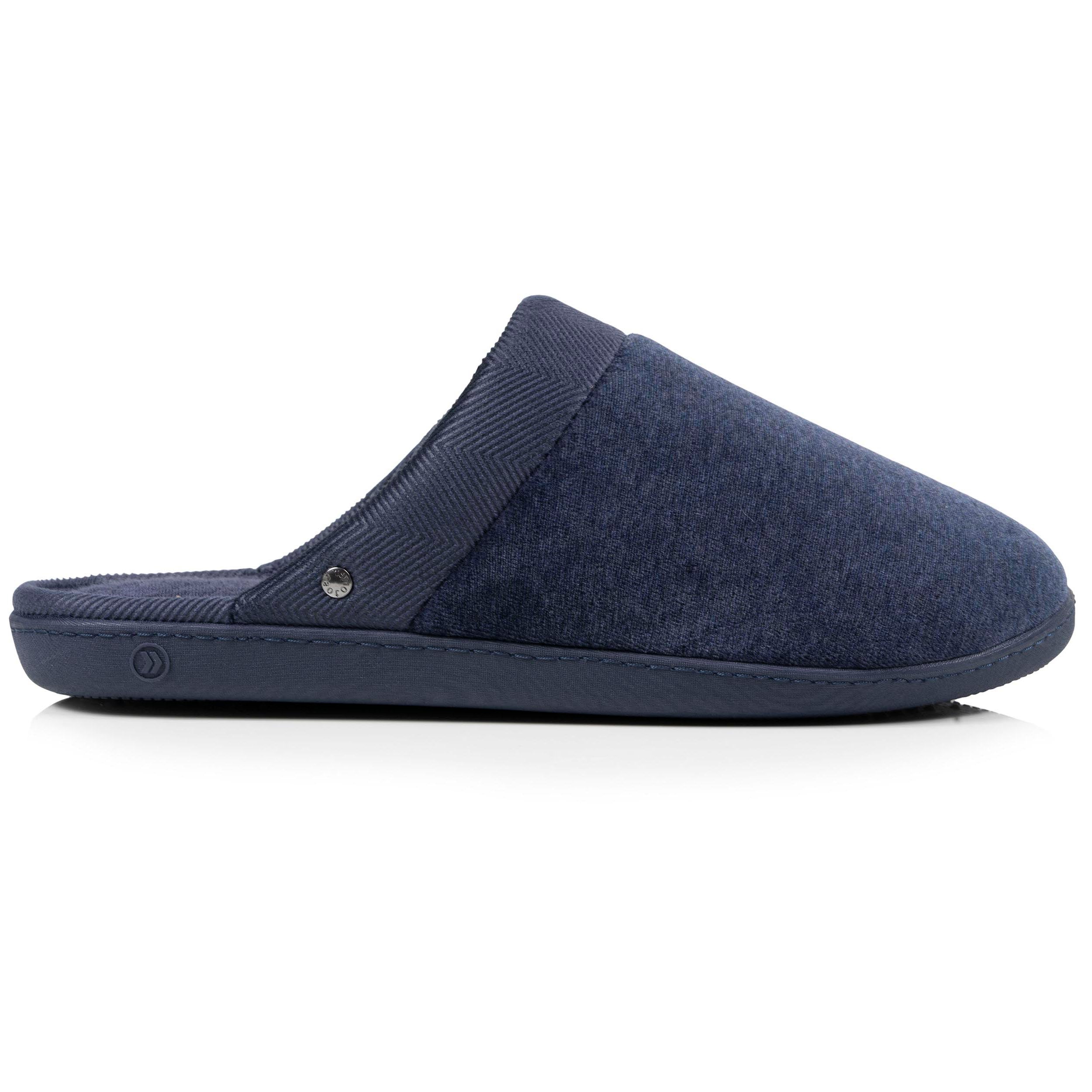 isotoner-chaussons-mules-homme-marine-chin image 8