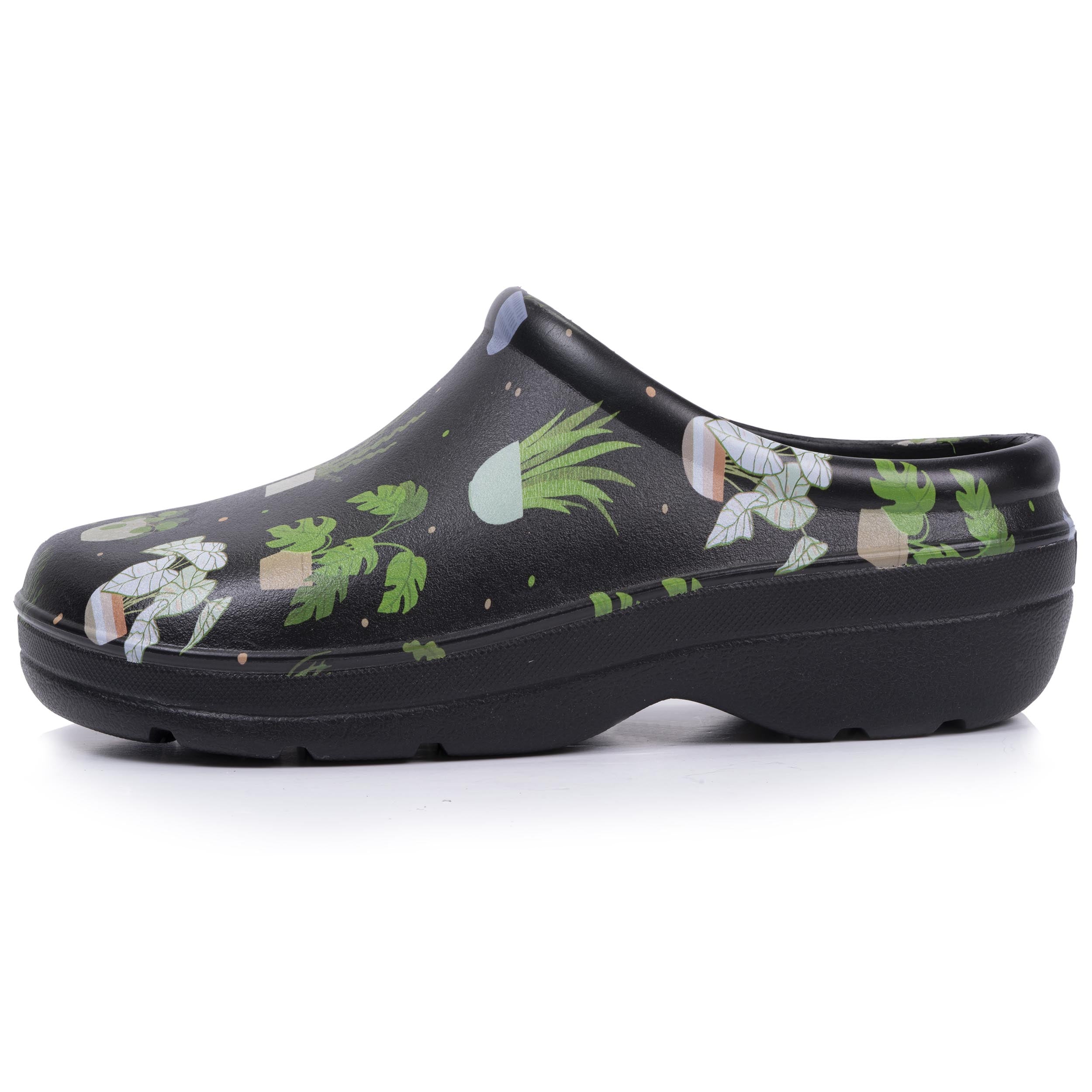 isotoner-sabots-de-jardin-everywear-femme-noir-plante image 3
