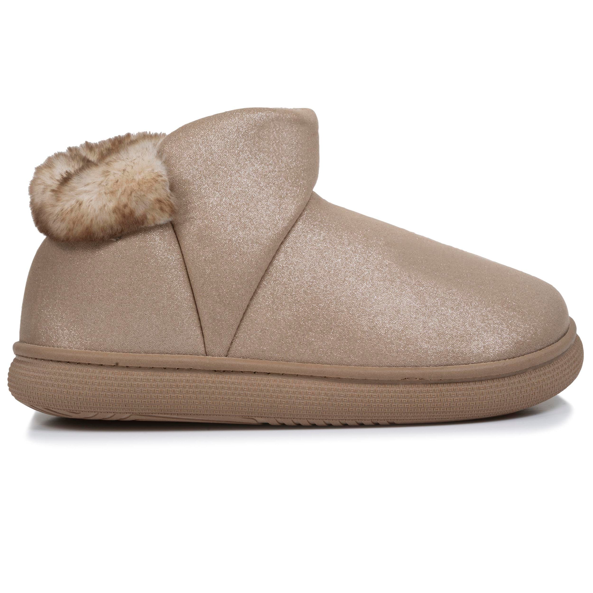 isotoner-chaussons-bottillons-femme-bloup-beige image 8
