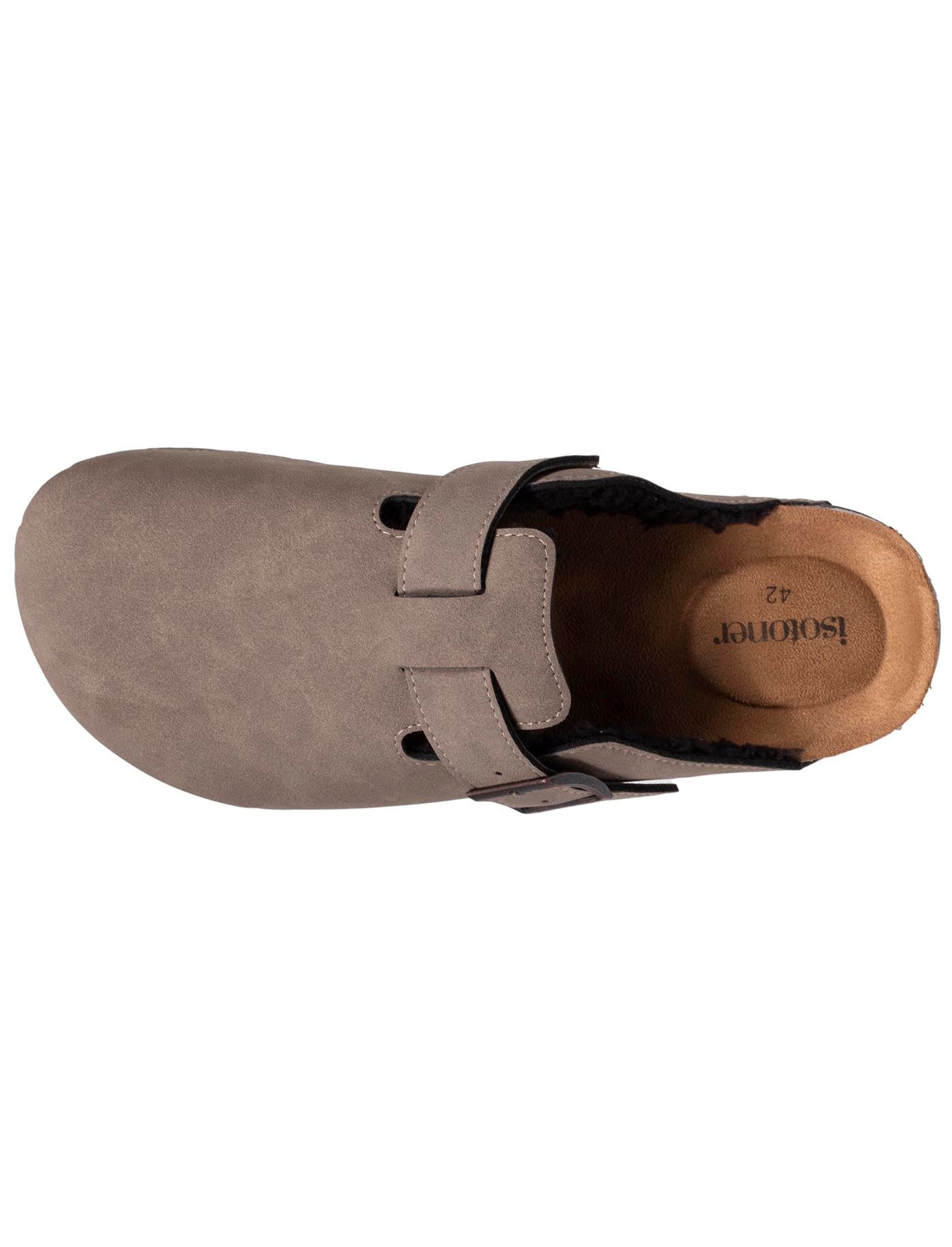 isotoner-sabots-fourr-s-homme-taupe-mules-hiver image 7