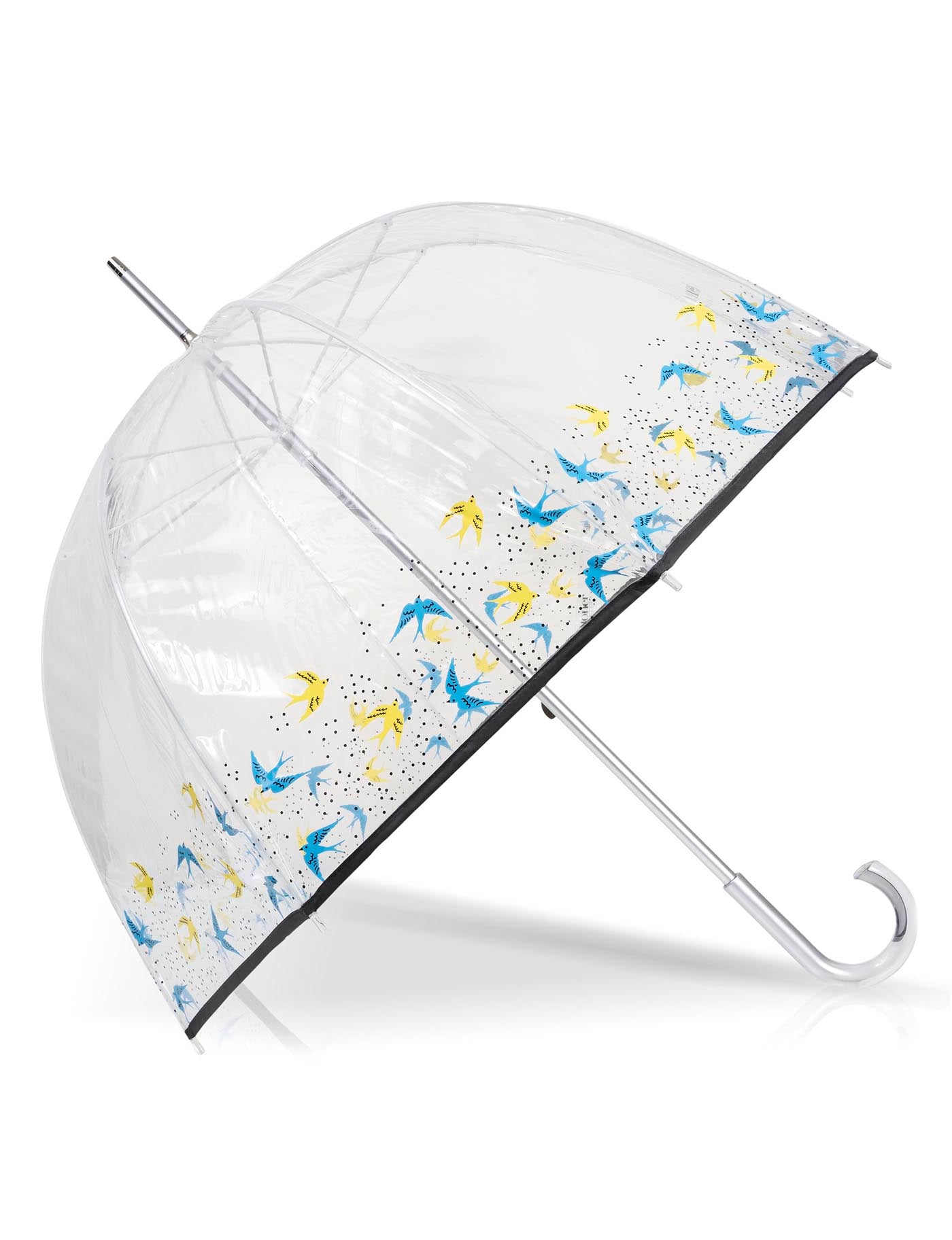 isotoner-parapluie-cloche-transparent-pvc-hirondelles image 6