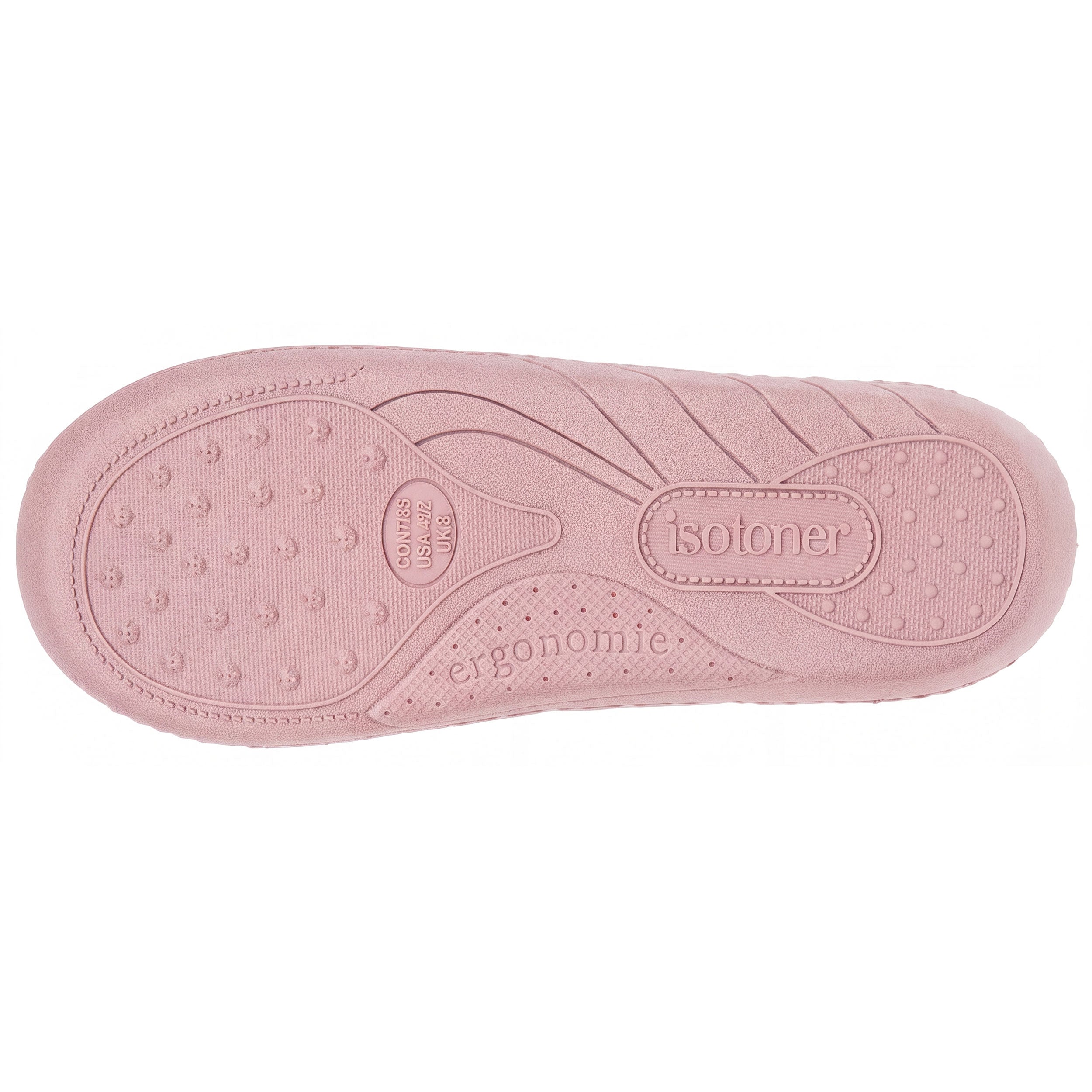 isotoner-chaussons-mules-junior-rose-l-opard-fille image 4