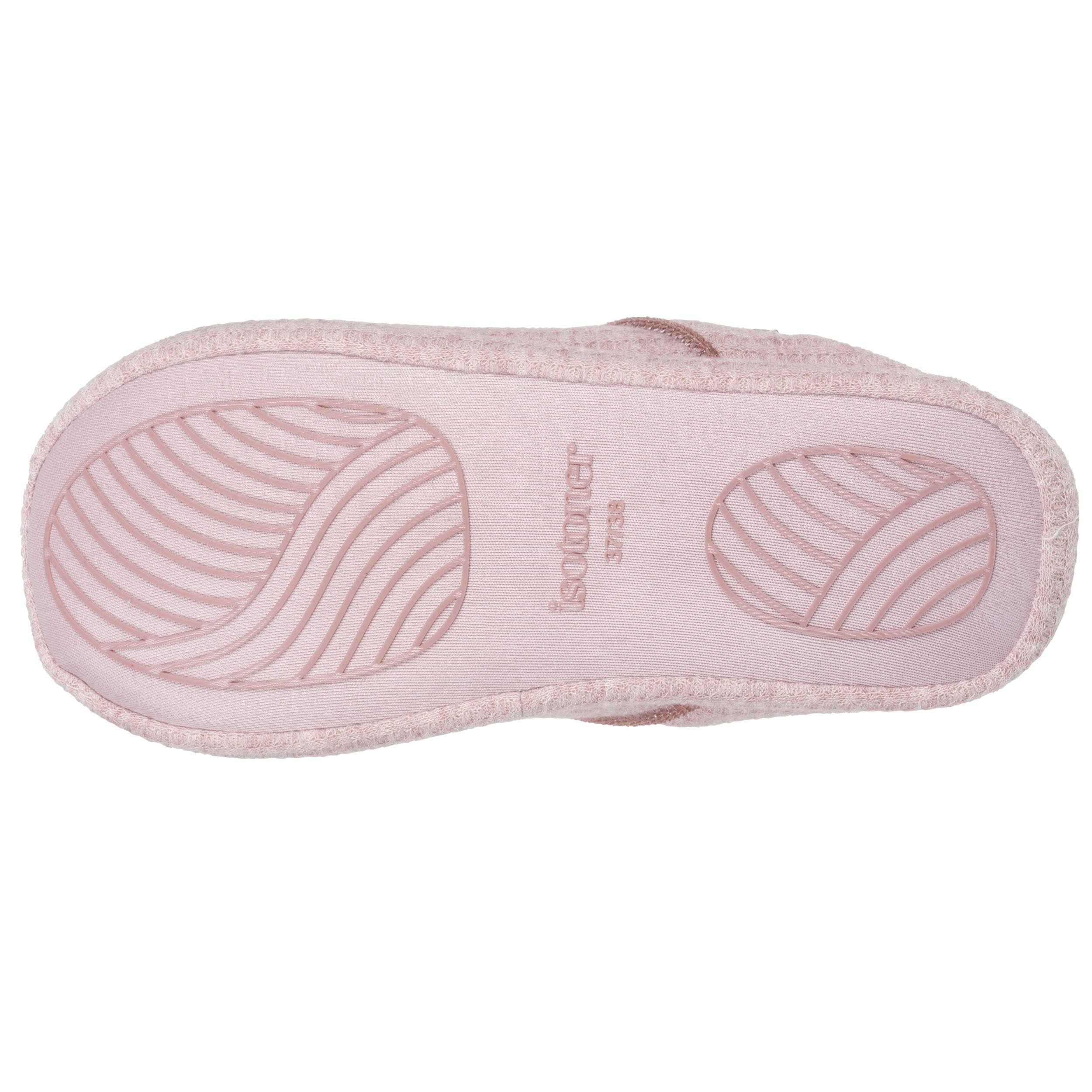 isotoner-mules-femme-blush-chin-maille-nid-d-abeille image 4