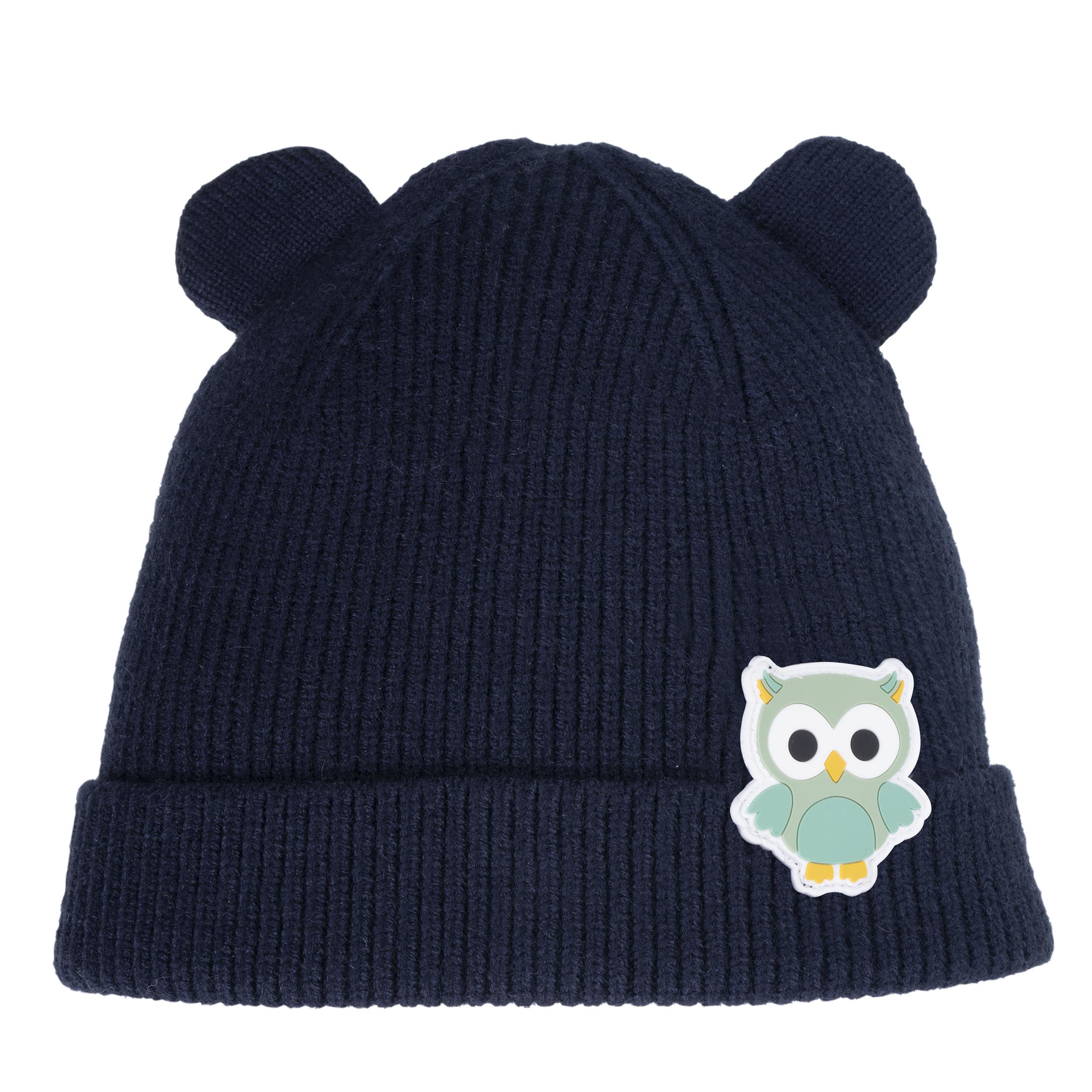 isotoner-bonnet-enfant-2-4-ans-oreilles-marine-hibou image 3