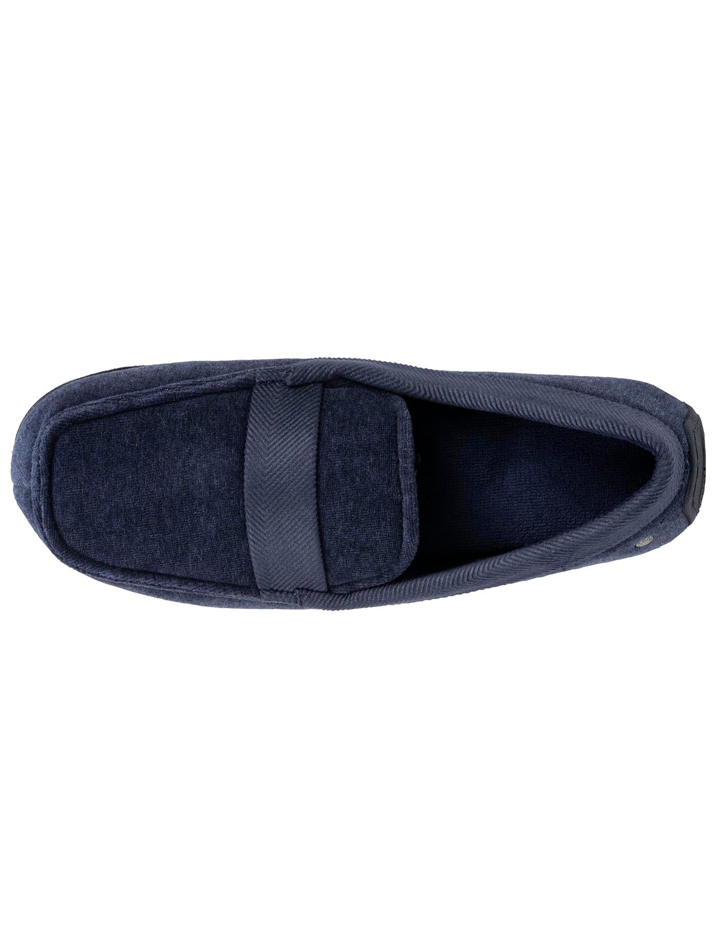 isotoner-chaussons-mocassins-homme-marine-chin image 7