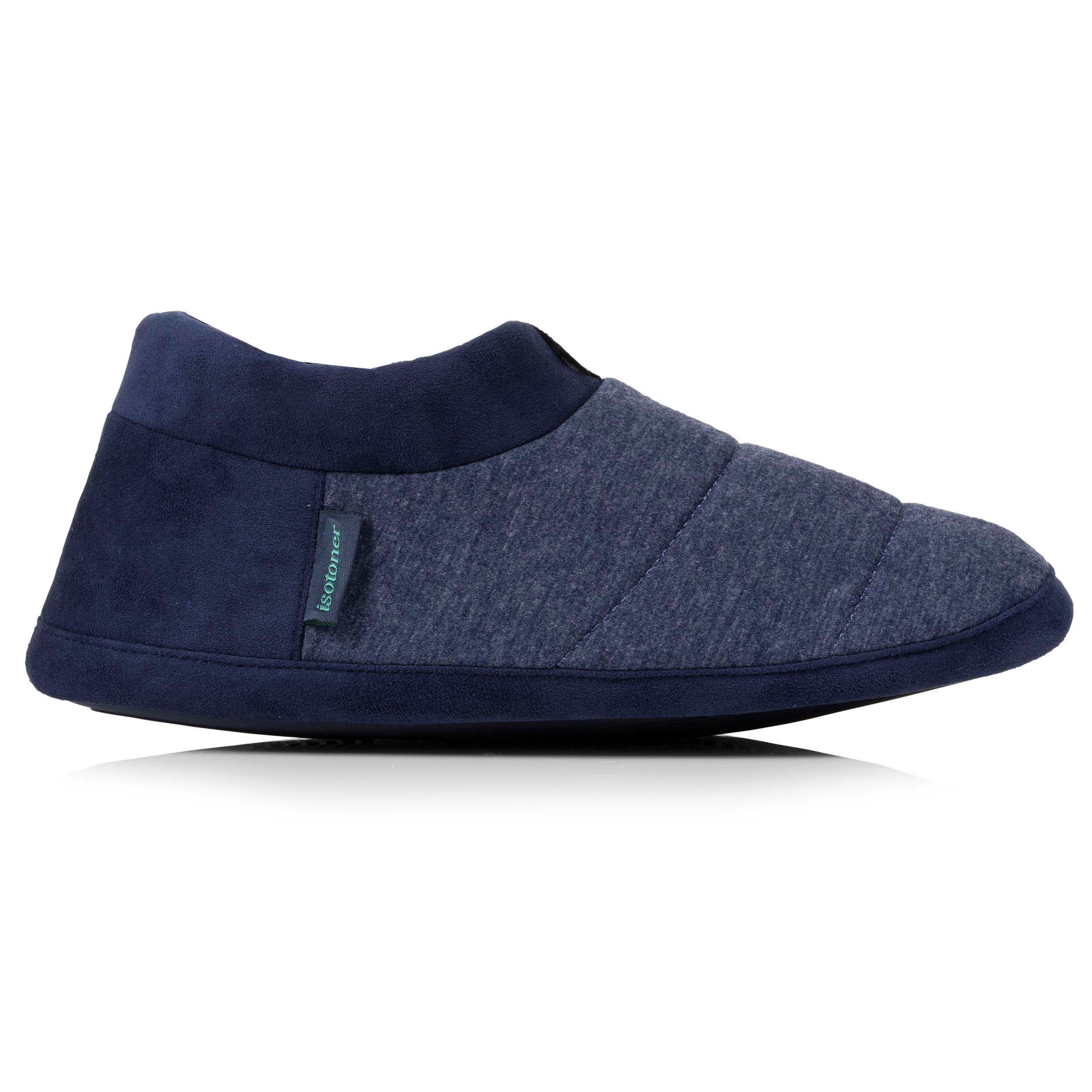 isotoner-chaussons-bottillons-homme-marine-chin-jersey image 8