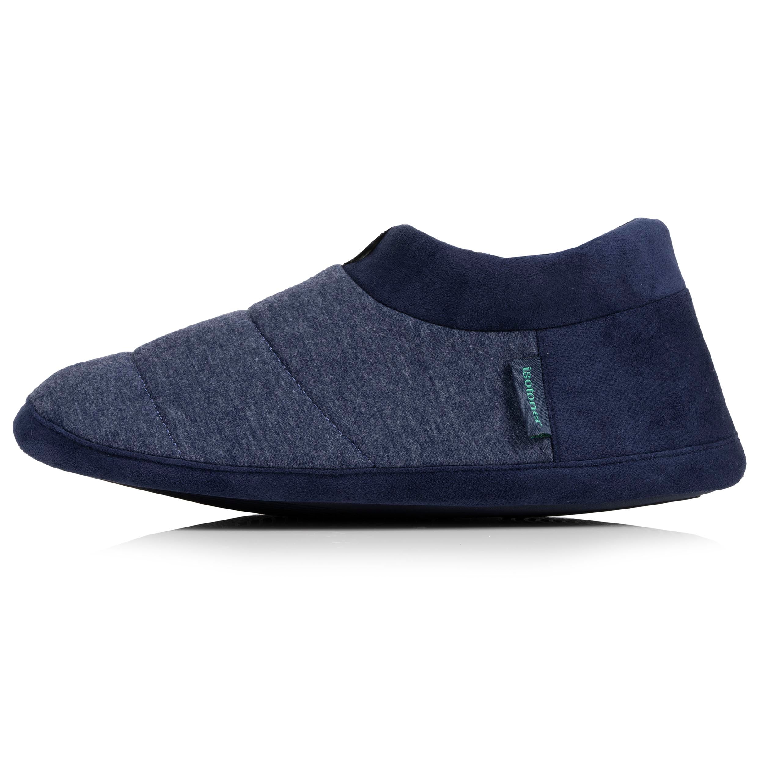 isotoner-chaussons-bottillons-homme-marine-chin-jersey image 3