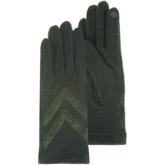 isotoner-gants-femme-tactile-laine-sapin-smartouch image 1