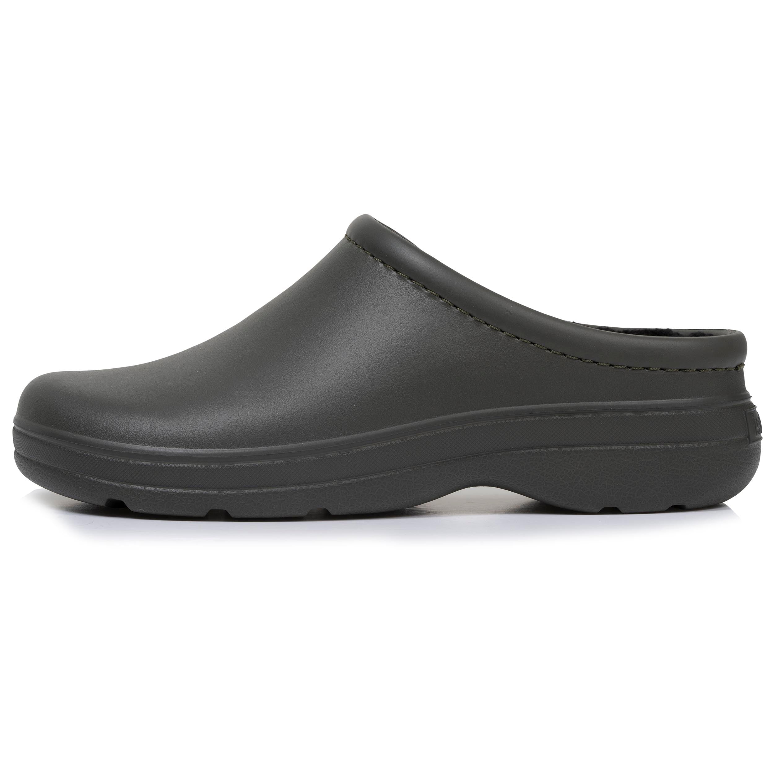 isotoner-sabots-de-jardin-homme-fourr-s-kaki image 4