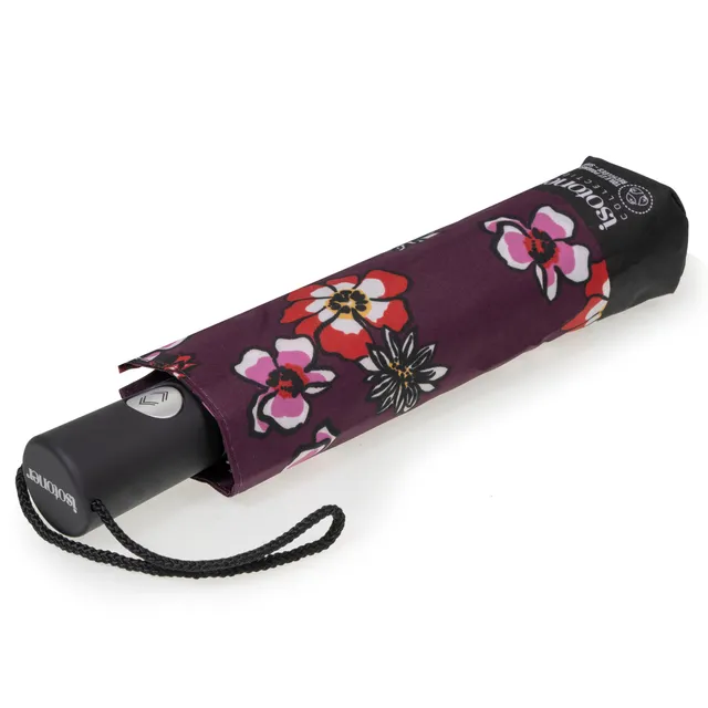 isotoner-parapluie-auto-fleurs-pens-es-7-baleines image 1