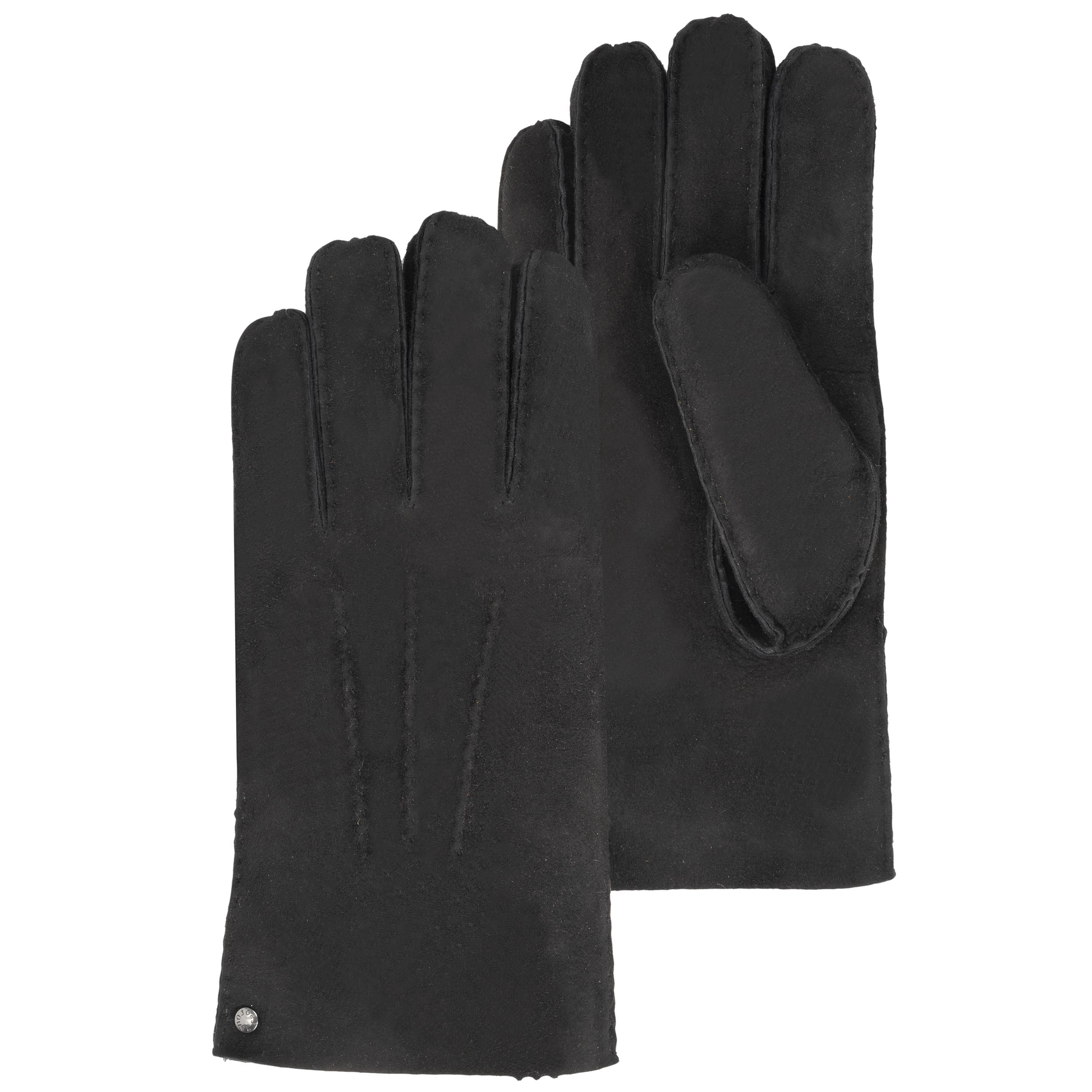 isotoner-gants-homme-cuir-chaud-noir image 1