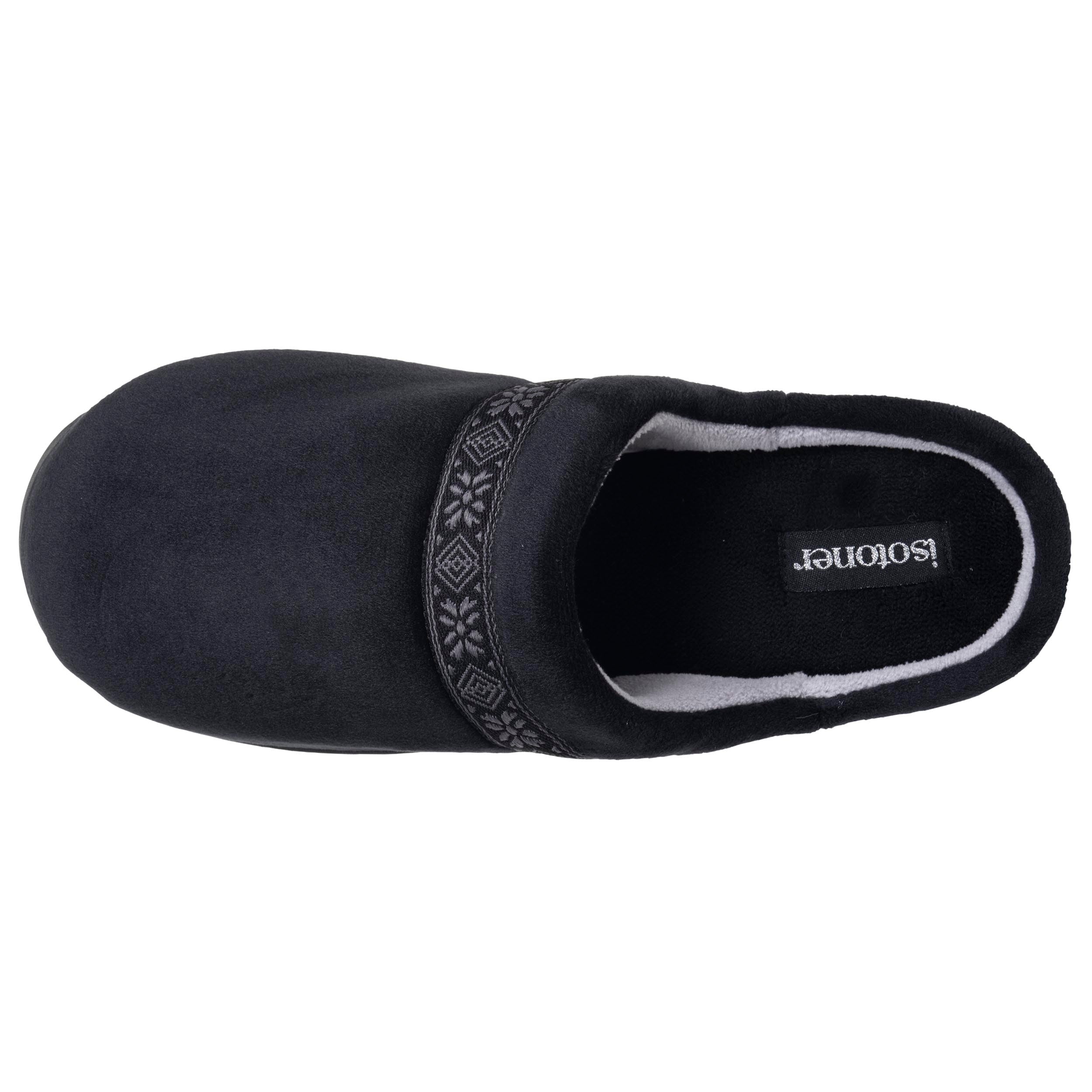 isotoner-chaussons-mules-femme-talon-3-7-cm-noir image 3
