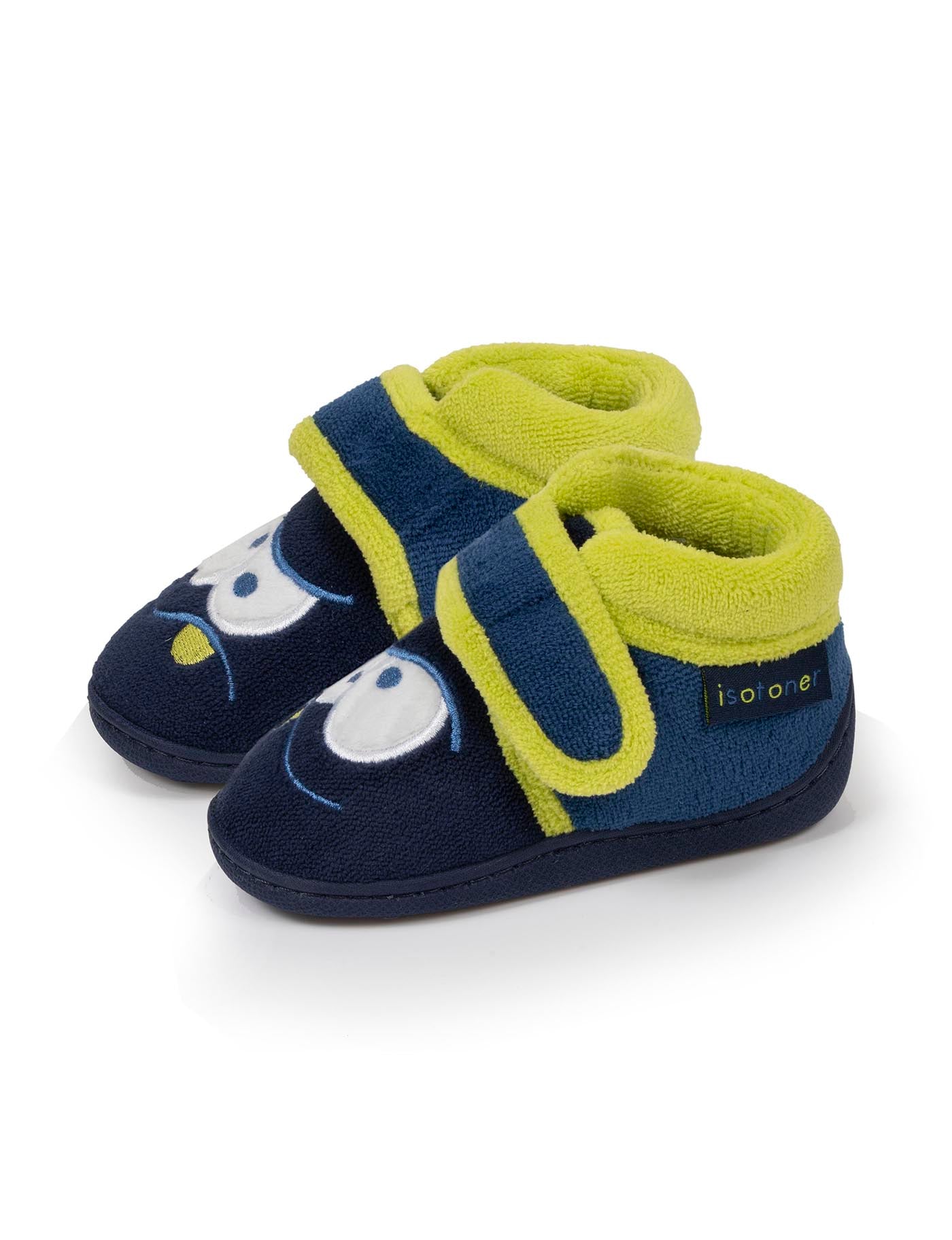 isotoner-chaussons-bottillons-scratch-b-b-marine-monstre-antid-rapants image 6