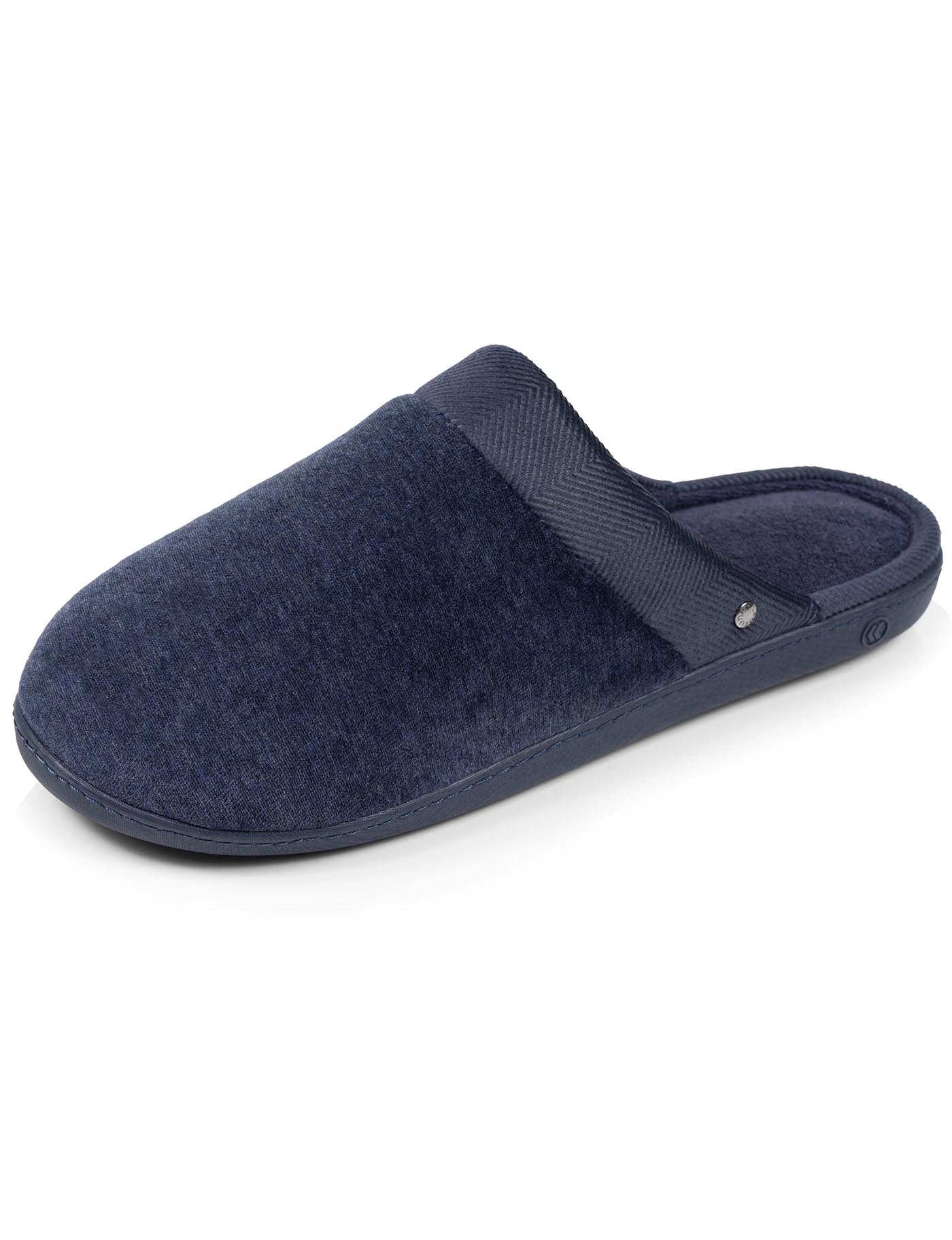 isotoner-chaussons-mules-homme-marine-chin image 6