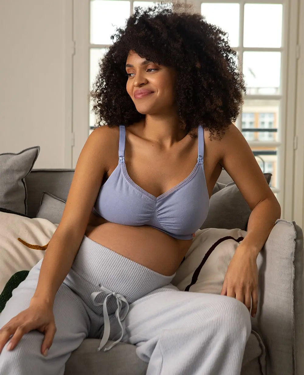 cache-c-ur-organic-brassi-re-de-grossesse-et-d-allaitement-bleuet image 8