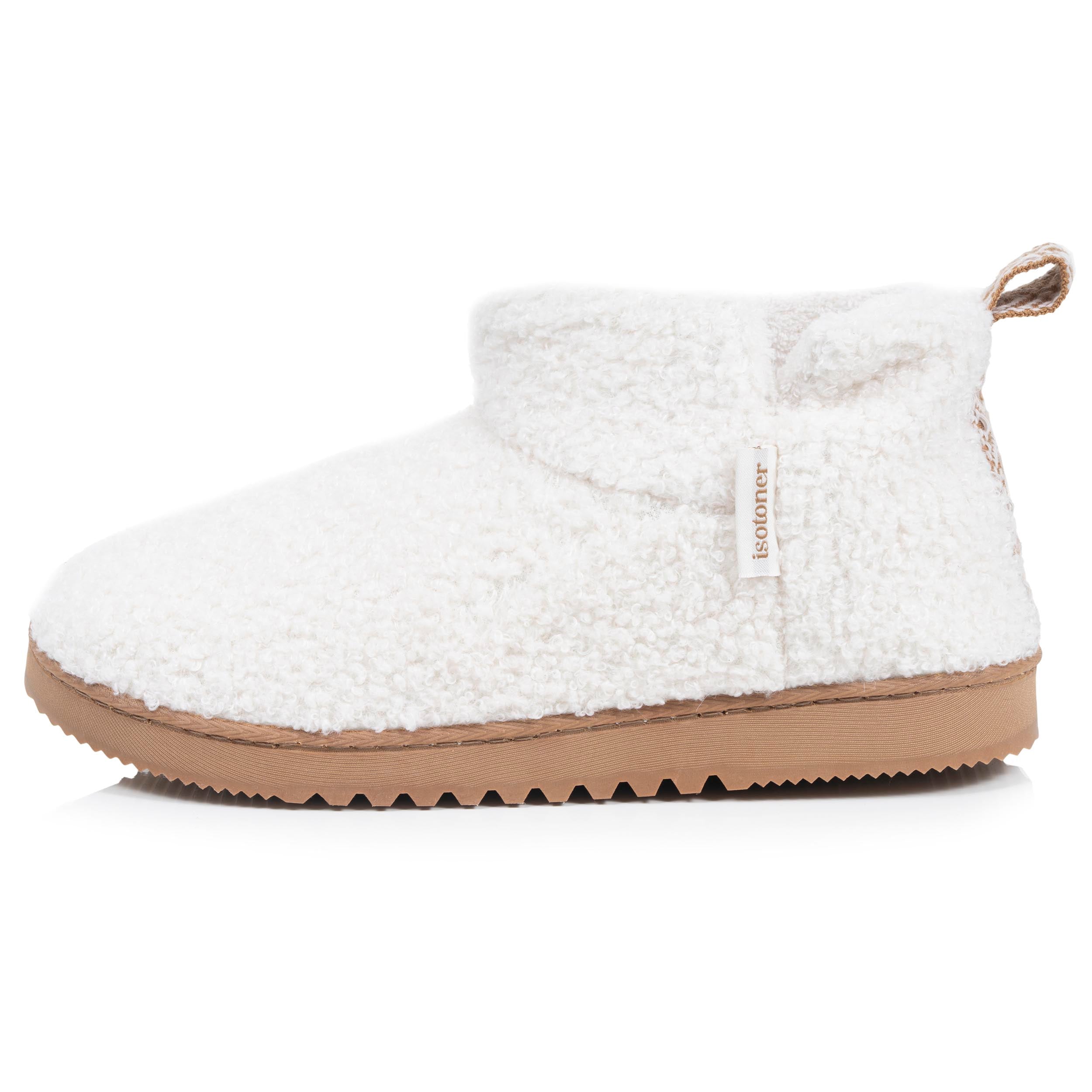 isotoner-chaussons-bottillons-femme-ivoire-sherpa image 4