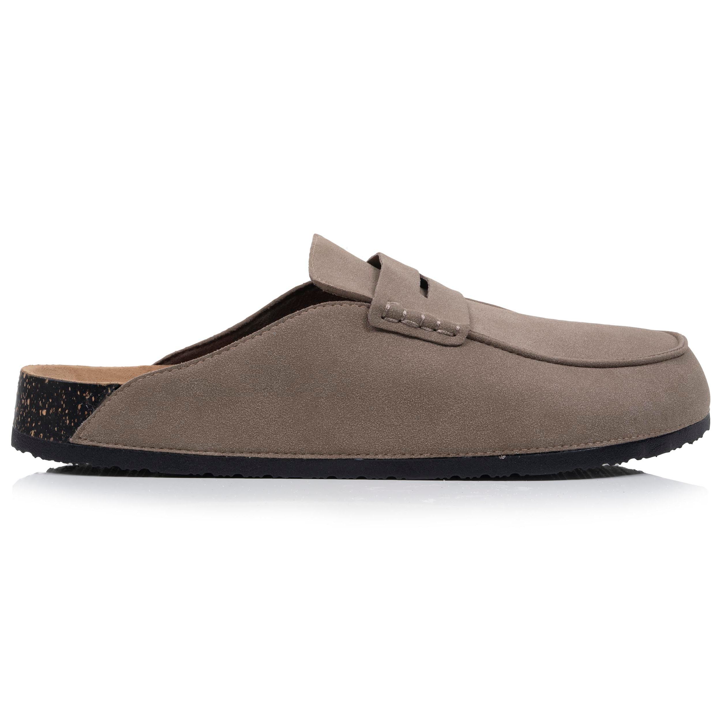 isotoner-sabots-mocassin-homme-taupe image 8