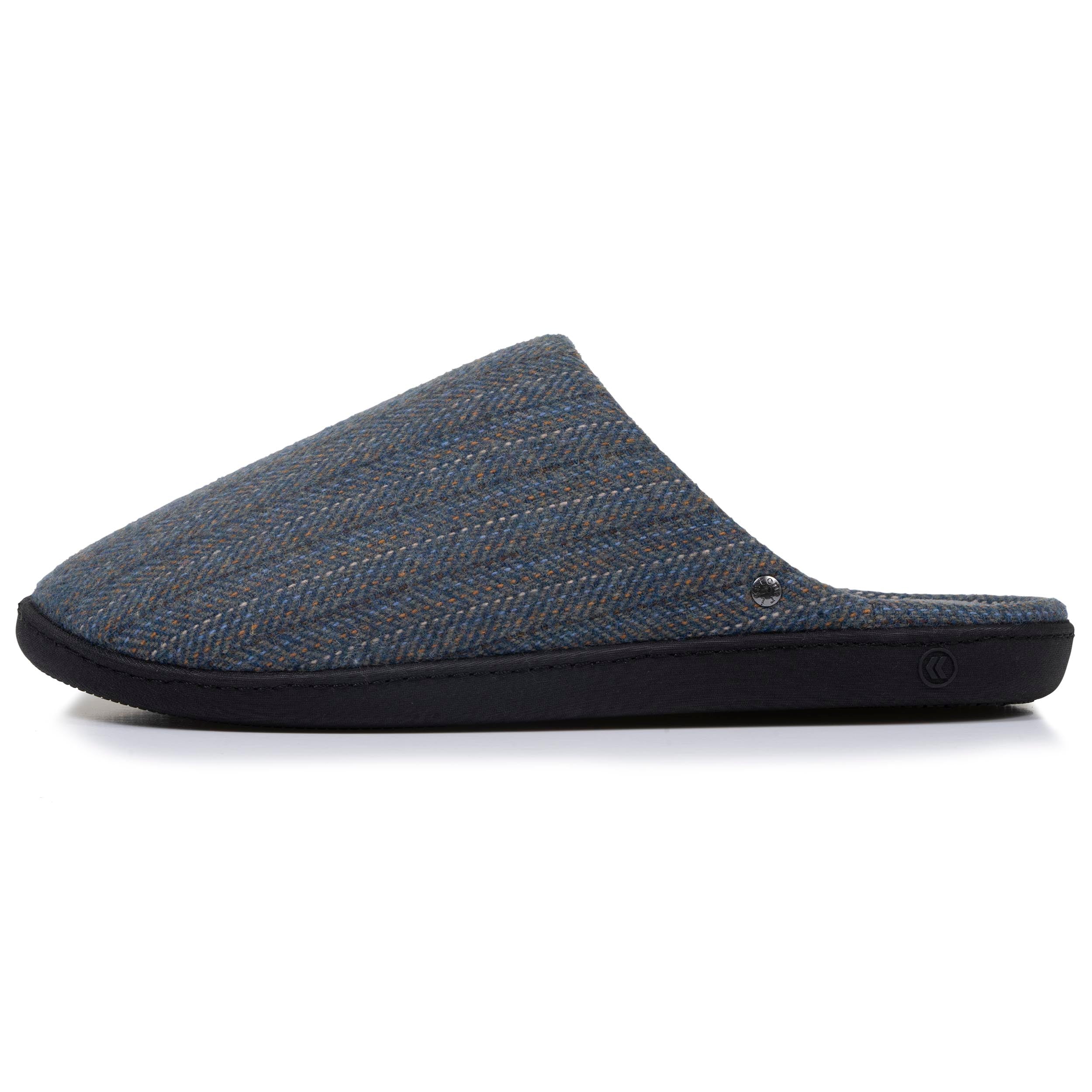 isotoner-mules-chaussons-homme-chevrons-bleus-ergonomiques image 4