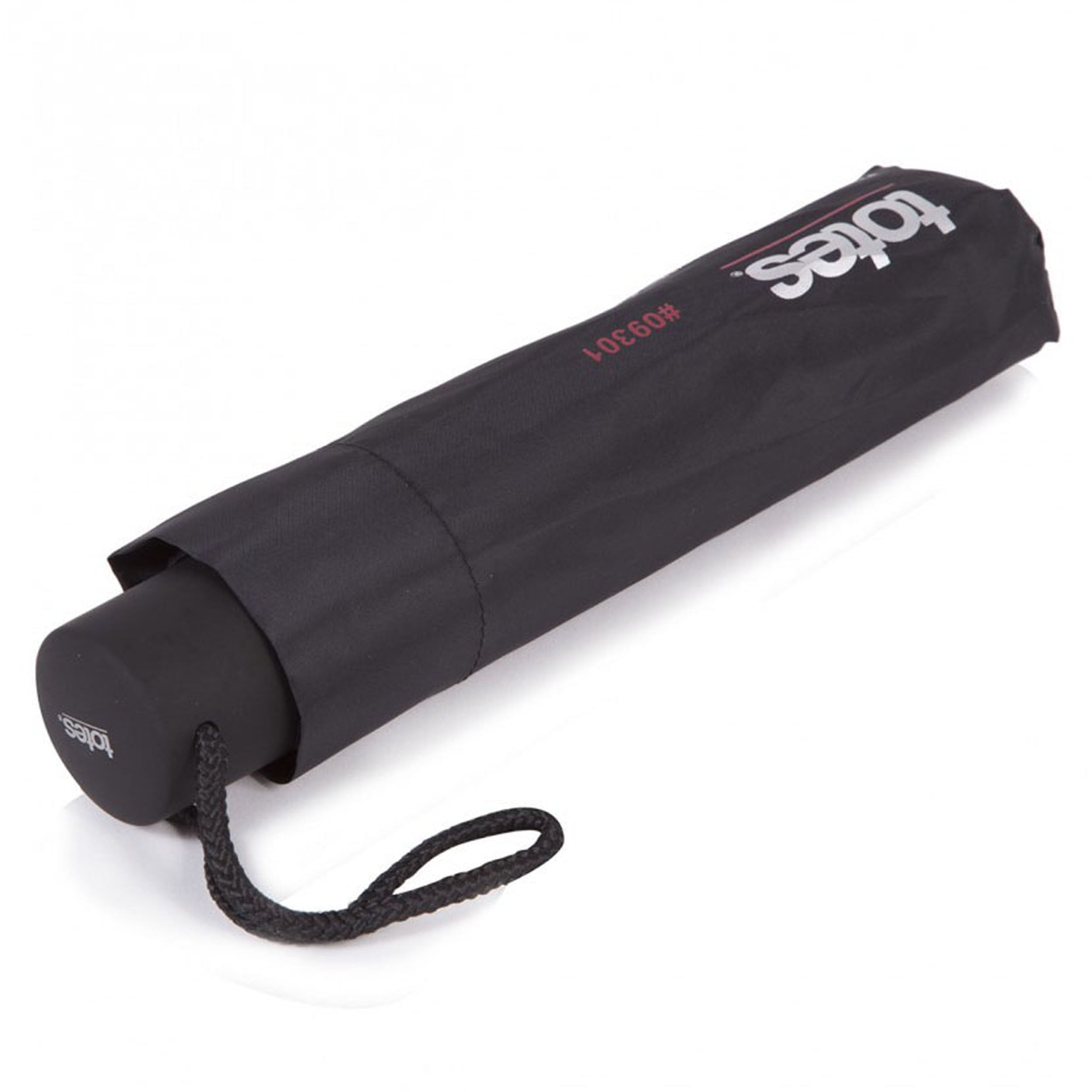 isotoner-parapluie-classique-noir-pliant-22-5-cm-8-baleines-acier image 1