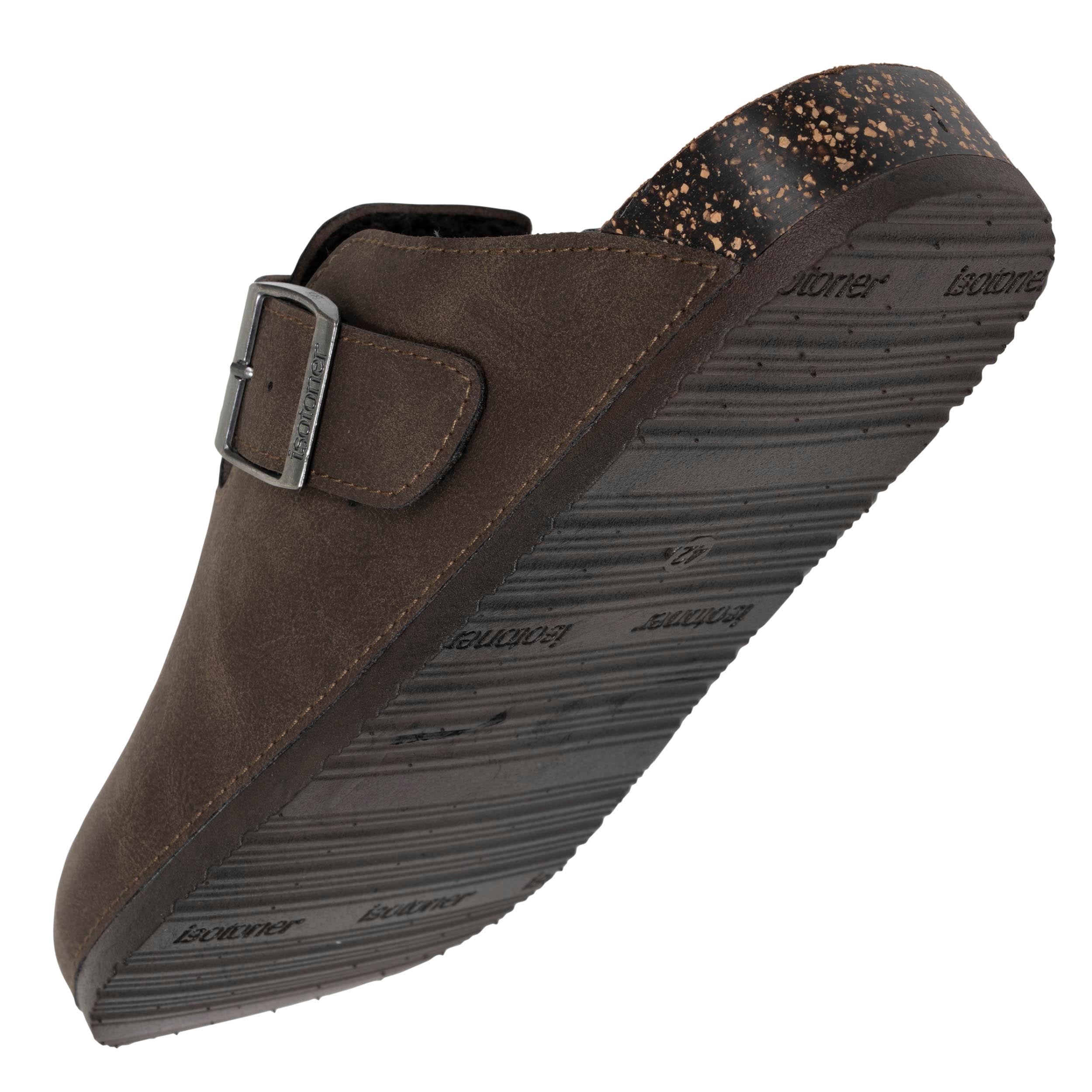 isotoner-sabots-homme-fourr-s-marron-doublure-fourrure image 5