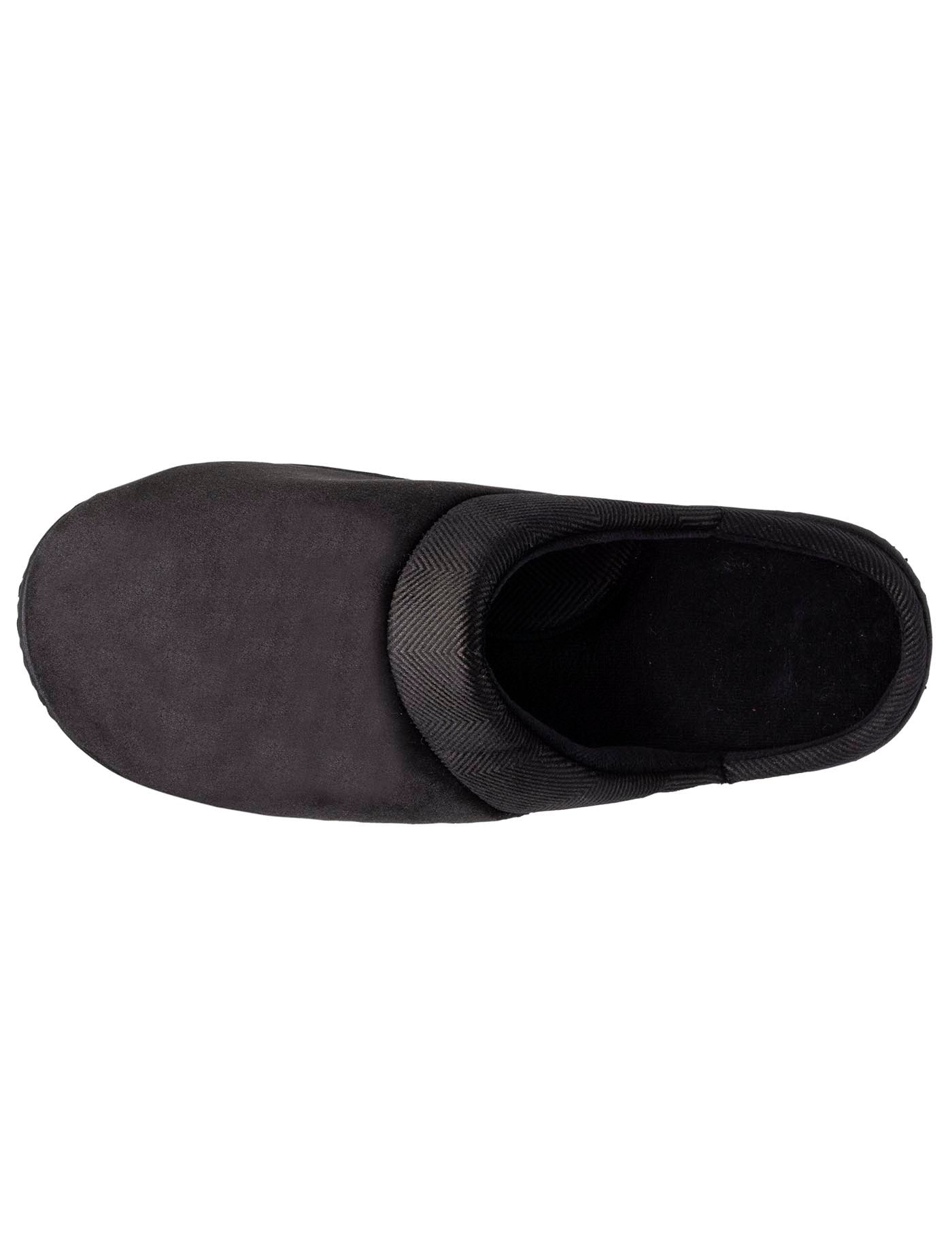 isotoner-chaussons-mules-ergo-homme-noir-micro-velours image 7