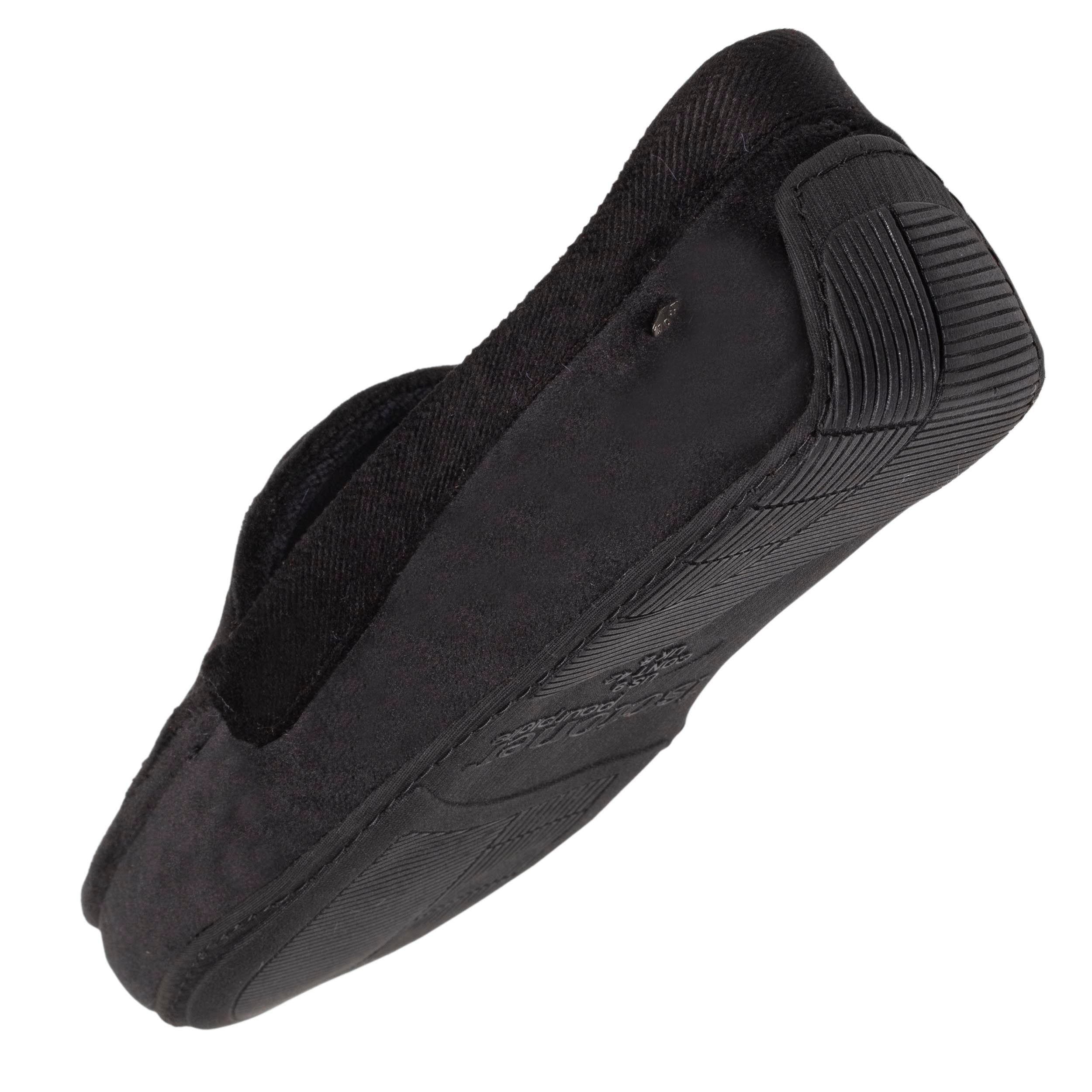 isotoner-chaussons-mocassins-homme-velours-doux-noir image 5