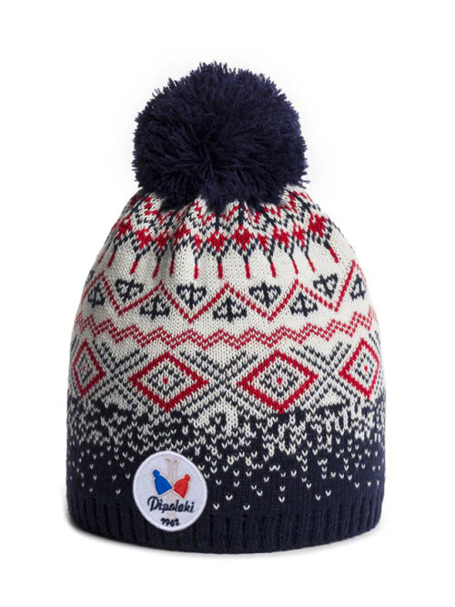 bonnet-pipolaki-palio-femme-jacquard-montagnard-pompon-polaire image 3