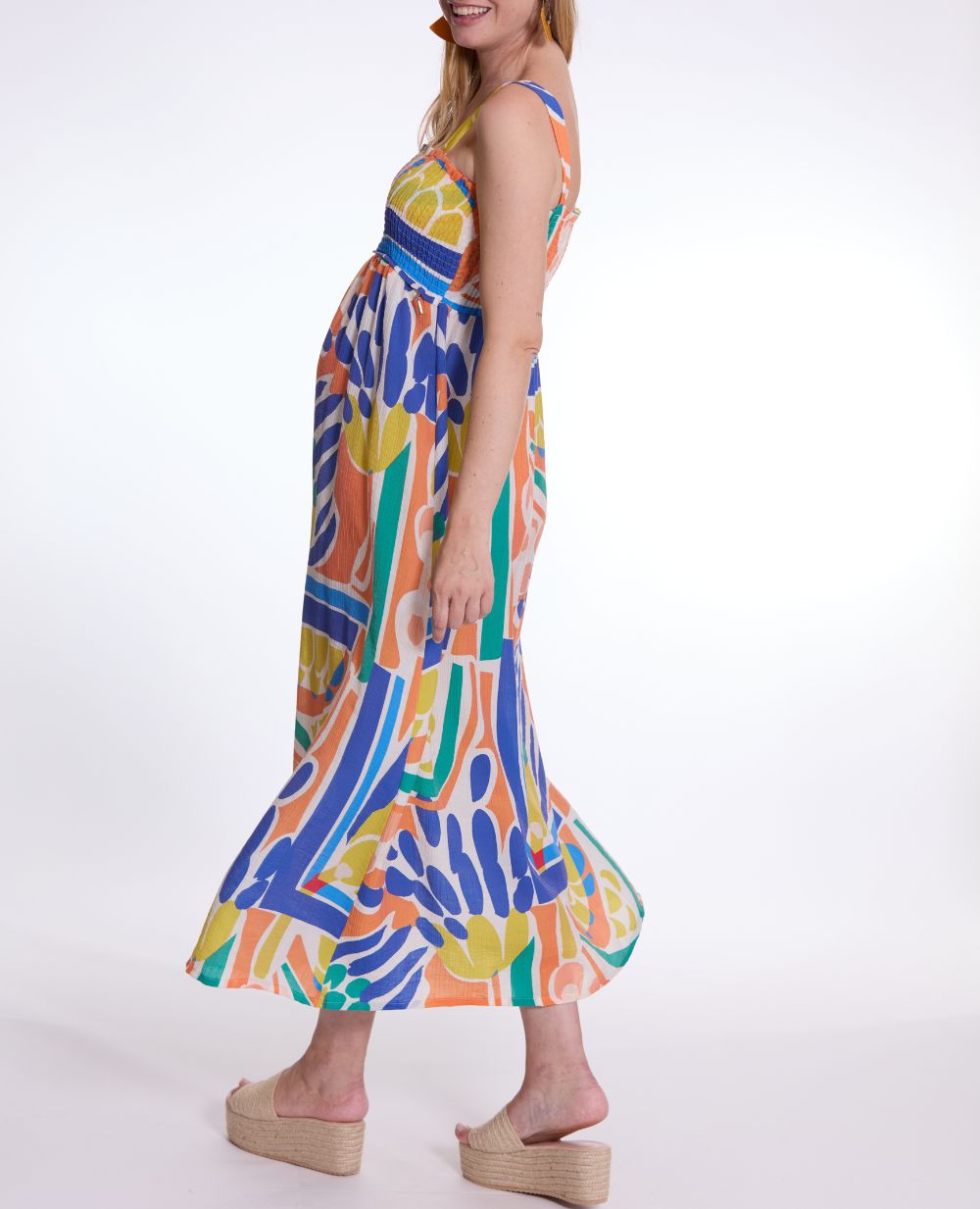cache-c-ur-maxi-robe-smock-grossesse-et-allaitement-naiade-multico image 4