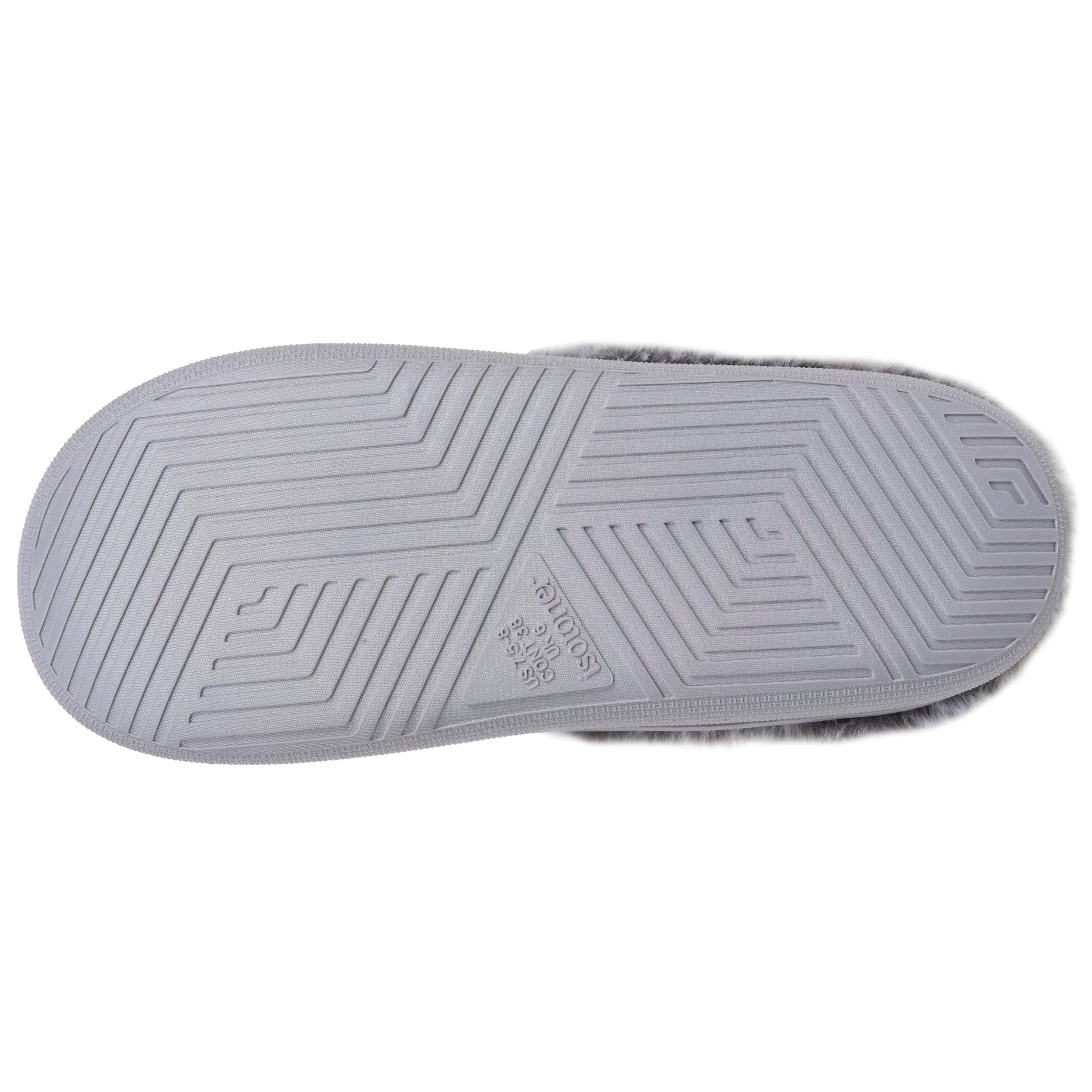 isotoner-chaussons-mules-femme-bloup-gris-chin image 5