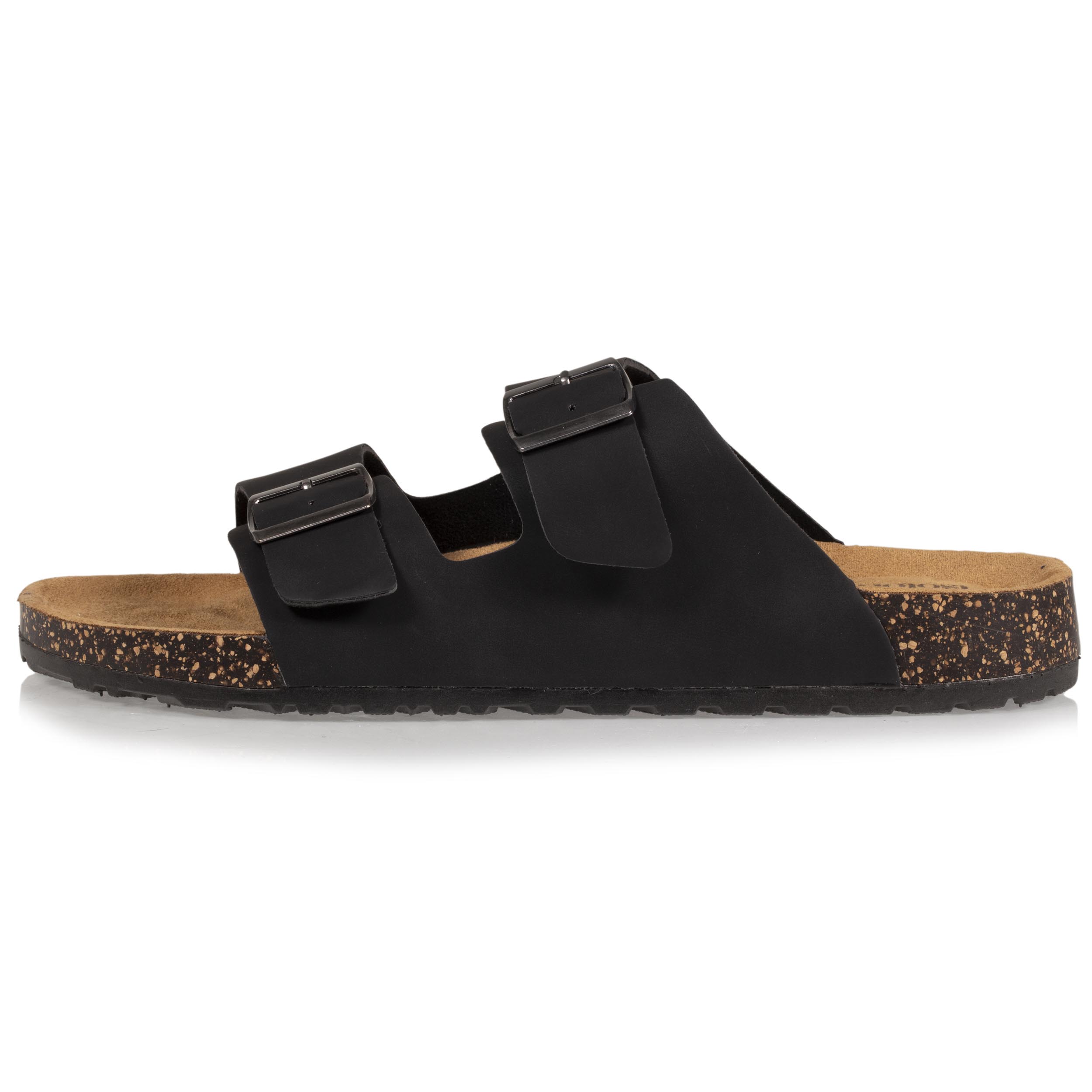 isotoner-mules-sandales-homme-double-bride-noir-everywear image 4