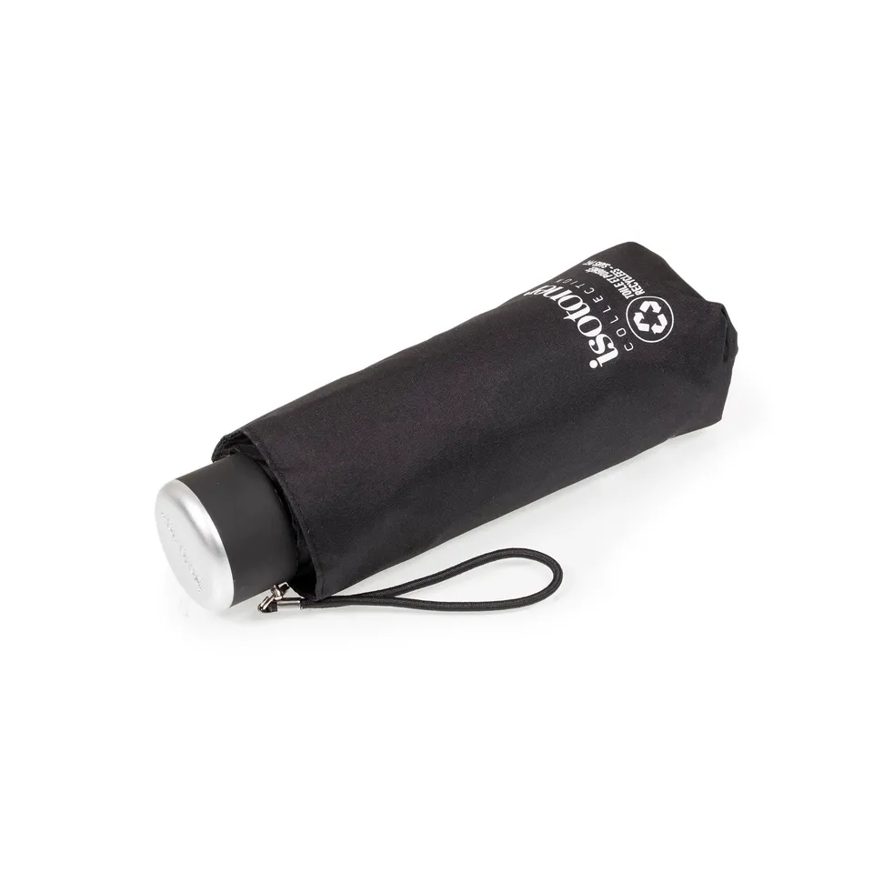 isotoner-parapluie-mini-slim-noir-ouverture-manuelle image 1
